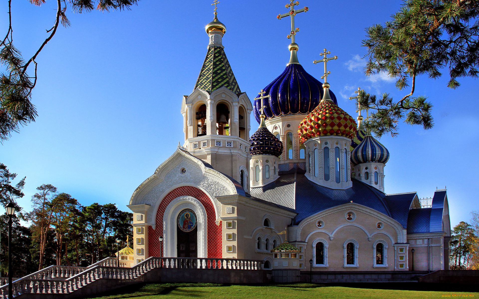 города, -, православные, церкви, , монастыри, архитектура, церковь, купола, красочные, россии