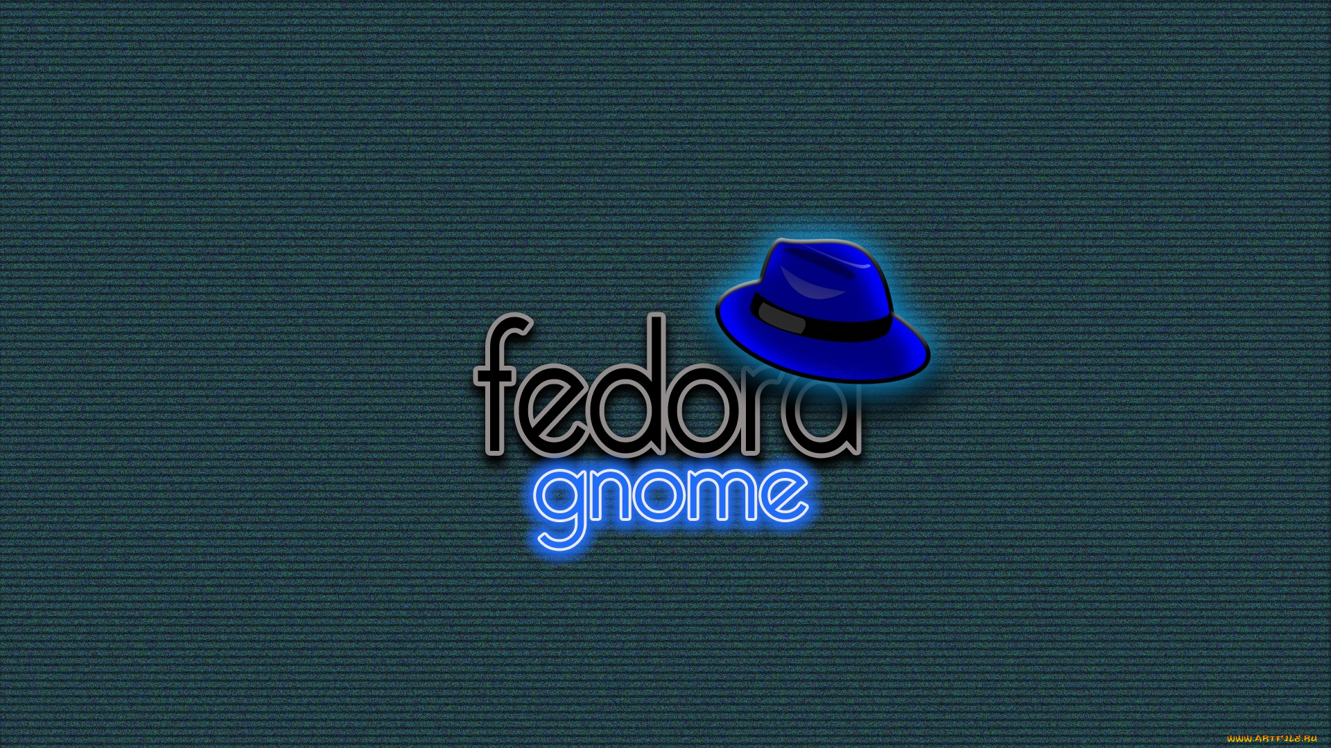 компьютеры, fedora, фон, логотип