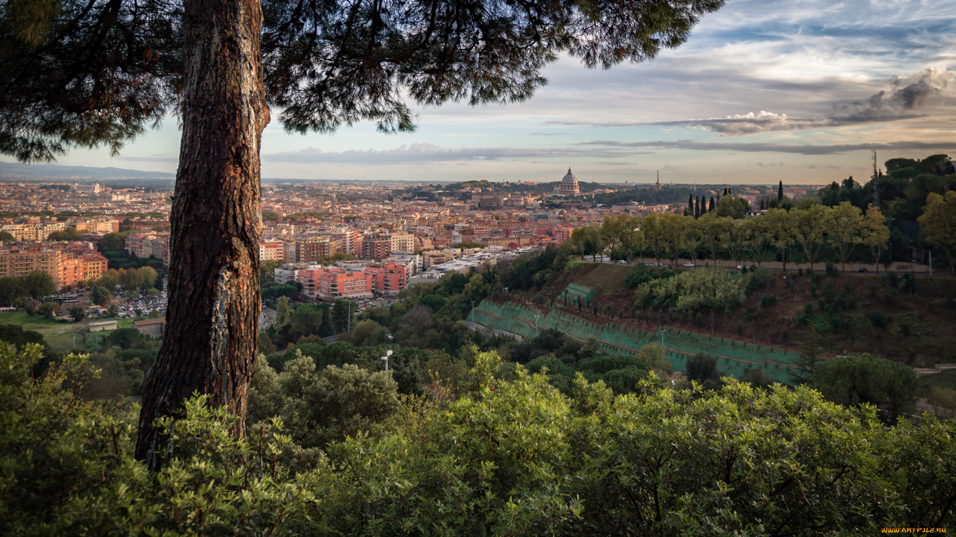 roma, города, рим, , ватикан, , италия, панорама