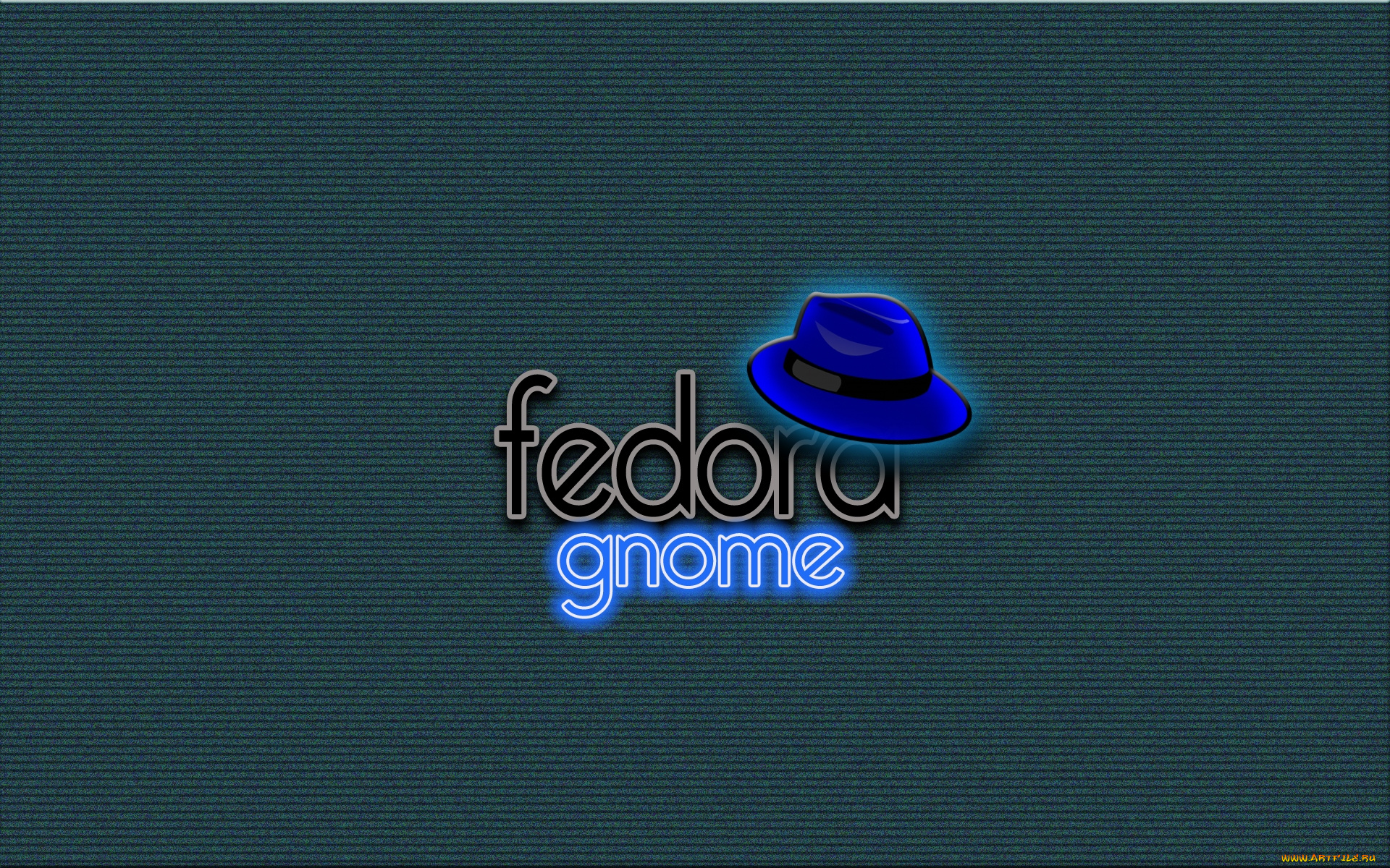 компьютеры, fedora, фон, логотип