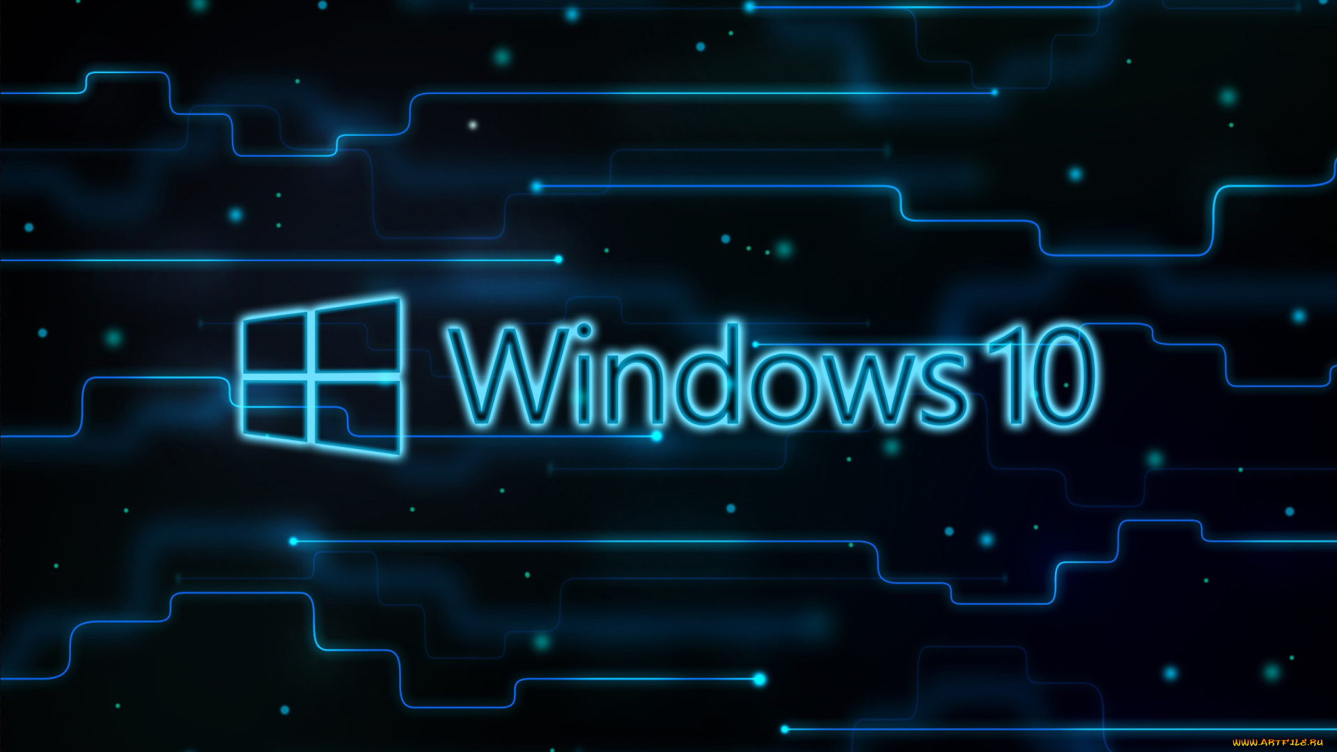 компьютеры, windows, , 10, логотип, фон