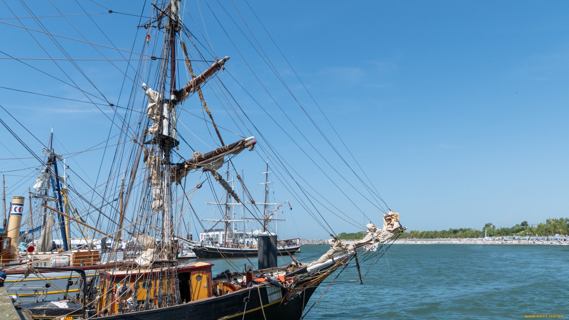 old, sailing, ship, корабли, парусники, old, sailing, ship