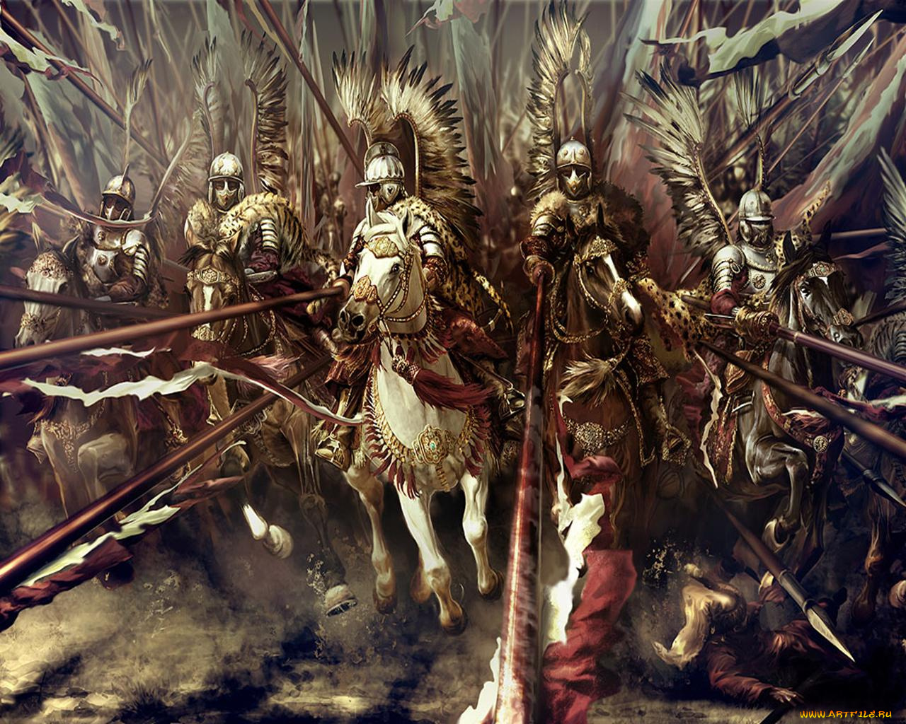 polska, husaria, рисованные, армия