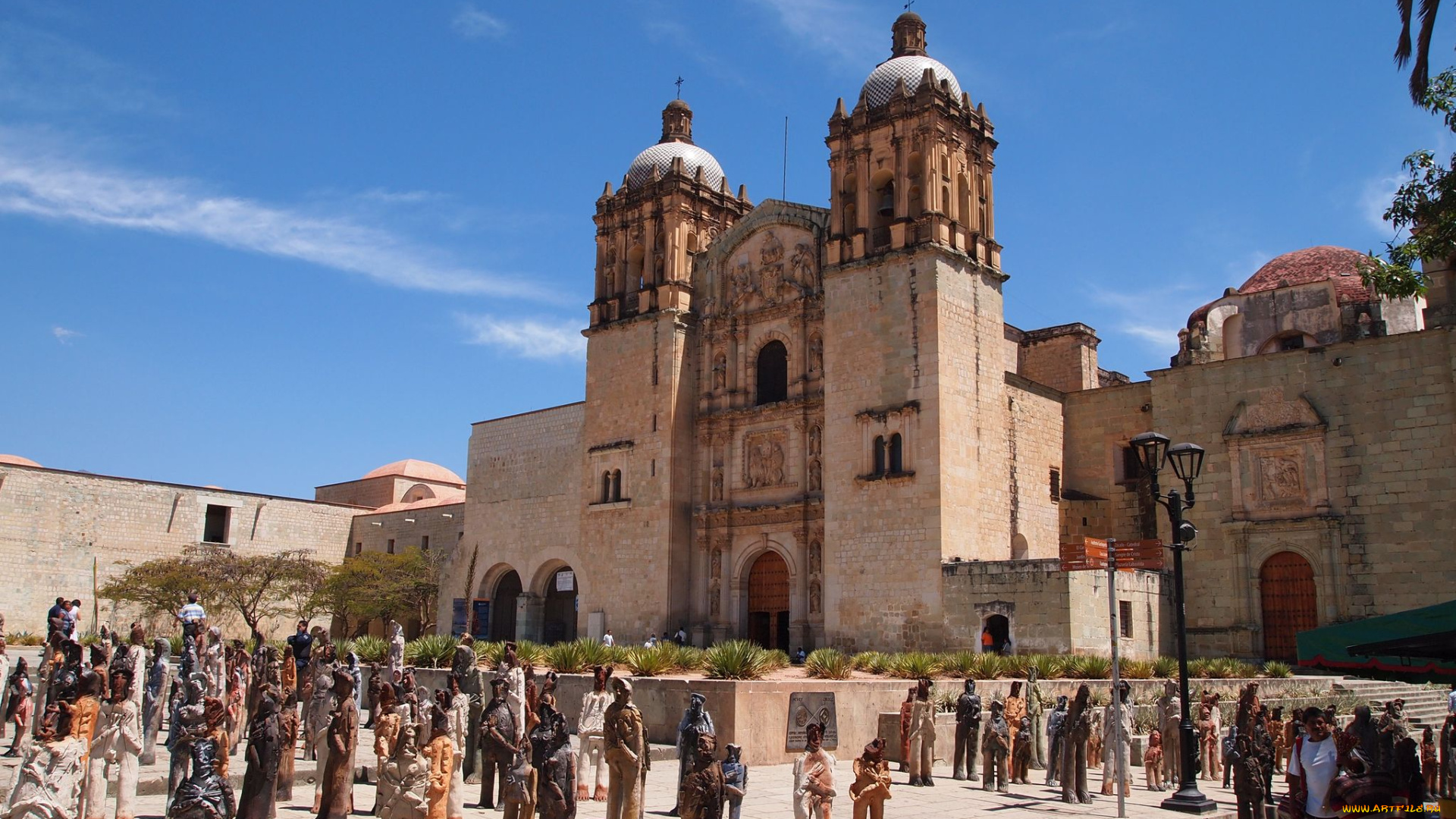 города, католические, соборы, костелы, аббатства, oaxaca, мексика