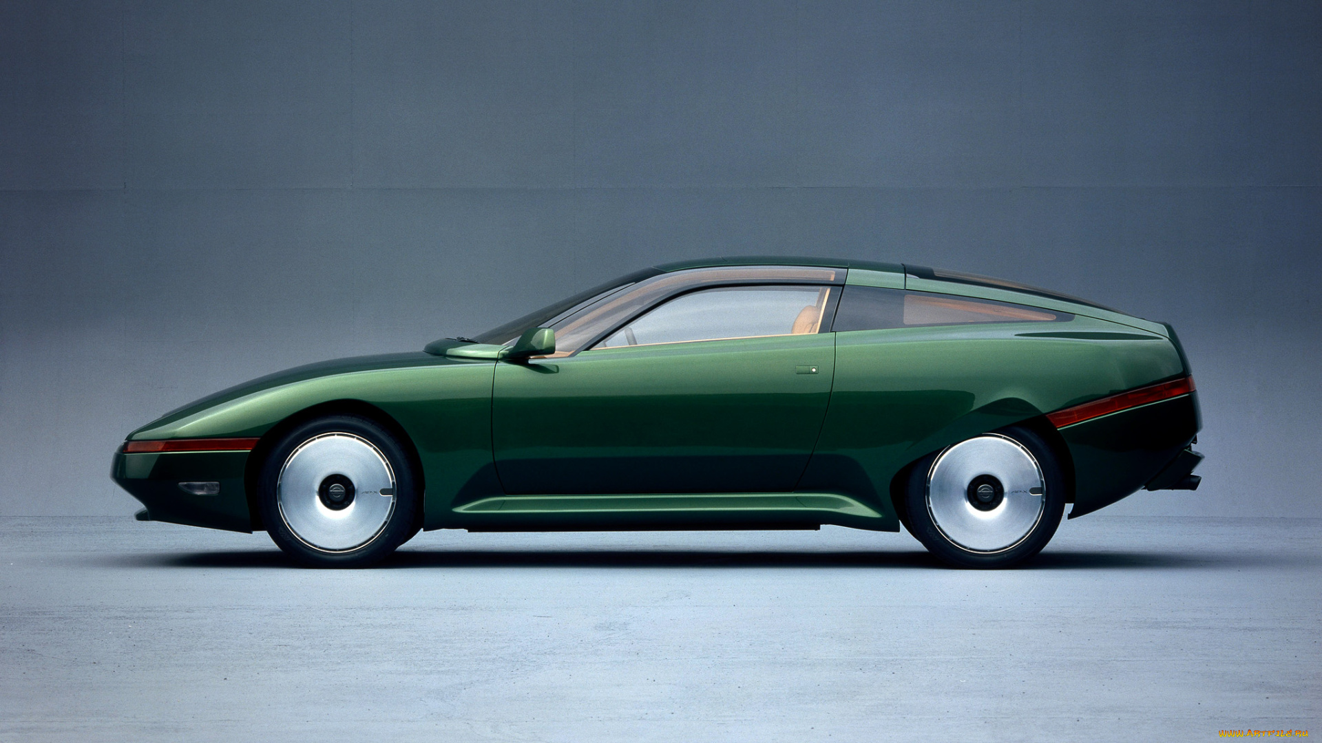 автомобили, nissan, datsun, 1993г, concept, зеленый, ap-x