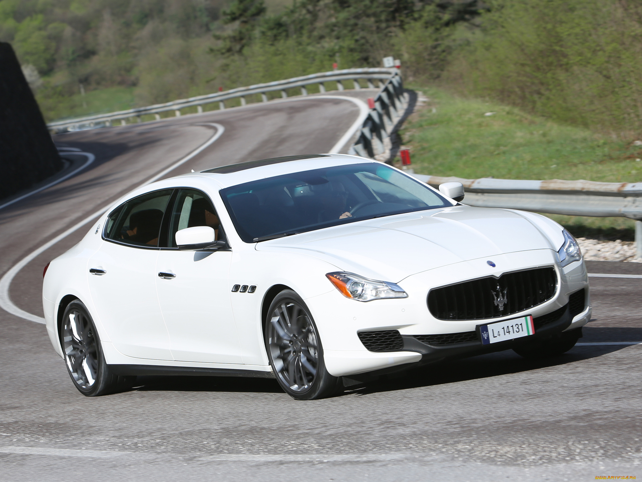 автомобили, maserati, светлый, 2013г, quattroporte