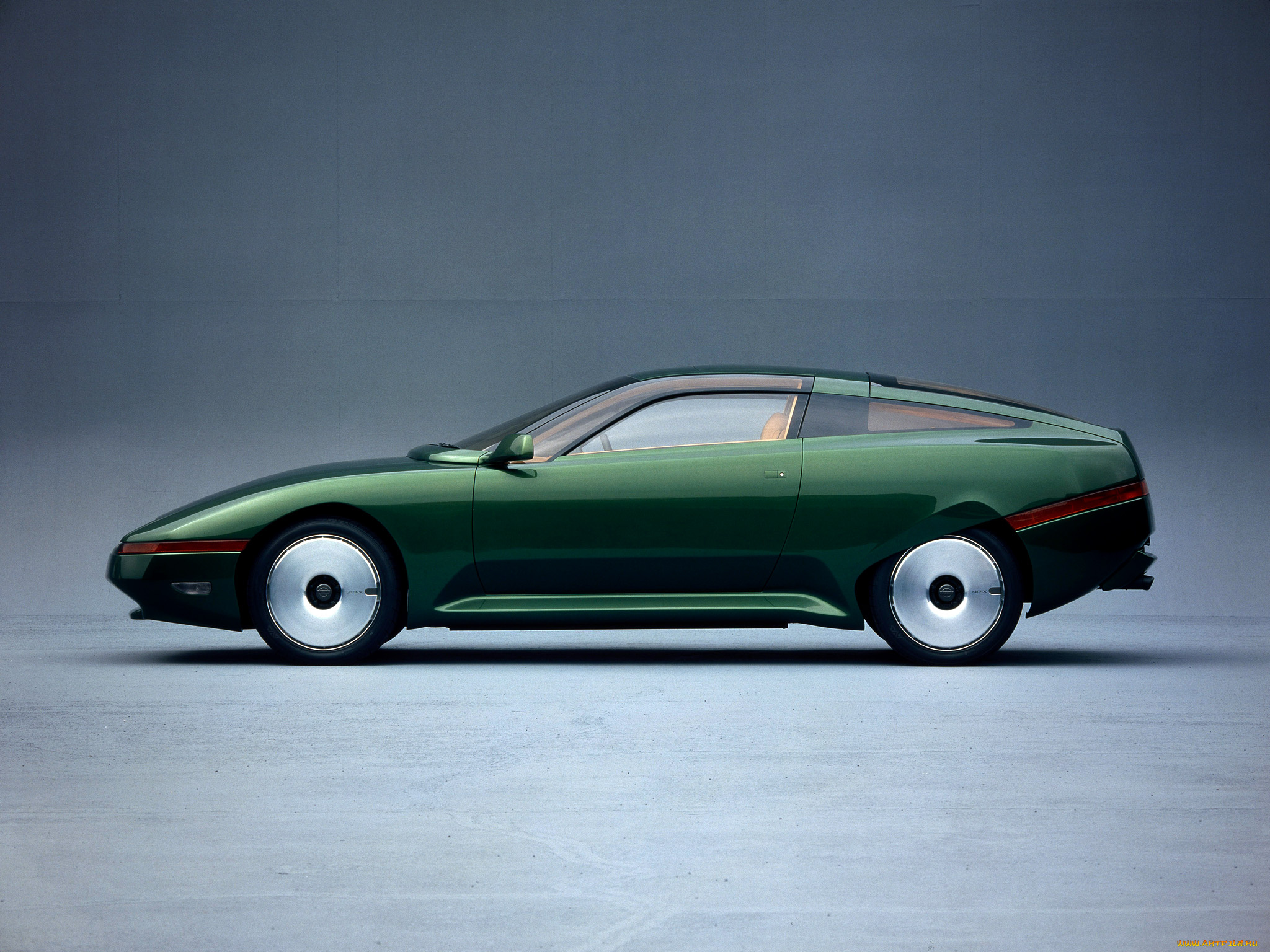 автомобили, nissan, datsun, 1993г, concept, зеленый, ap-x