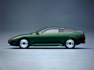 обоя автомобили, nissan, datsun, 1993г, concept, зеленый, ap-x