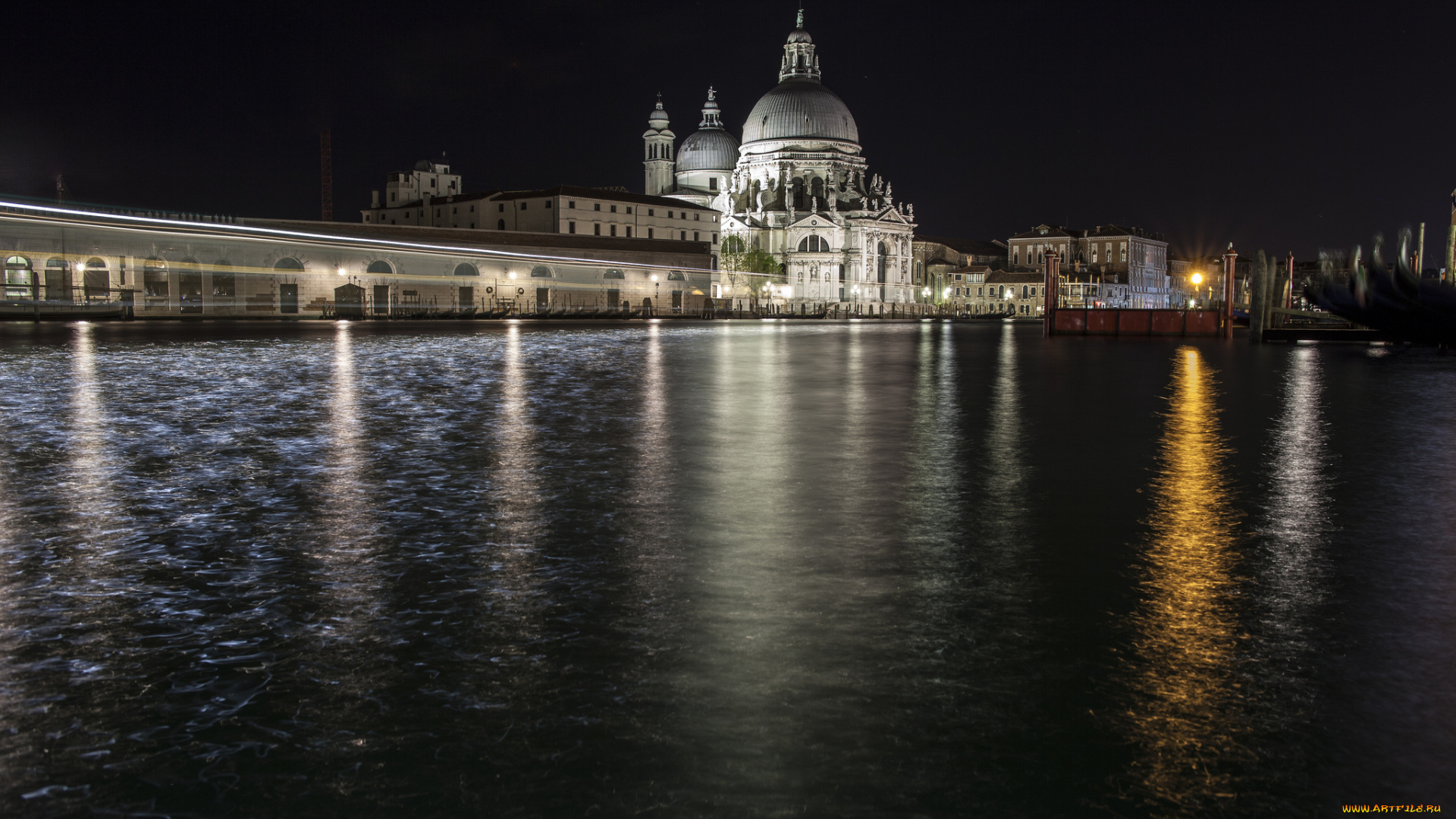 города, венеция, , италия, море, канал, свет, гондолы, вода, город, ночь, italy, отражение, венеция, venice