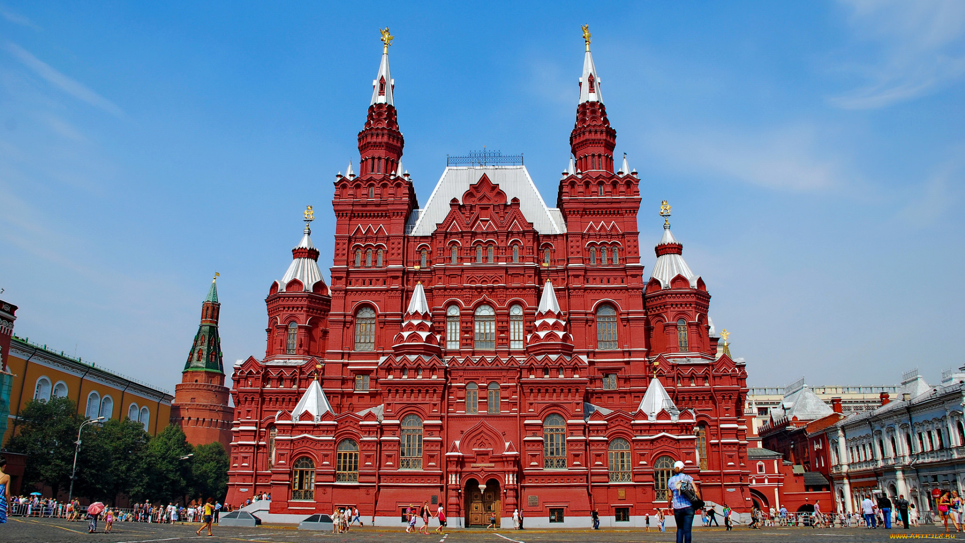 historical, museum, -, red, square, , moscow, города, москва, , россия, музей, площадь