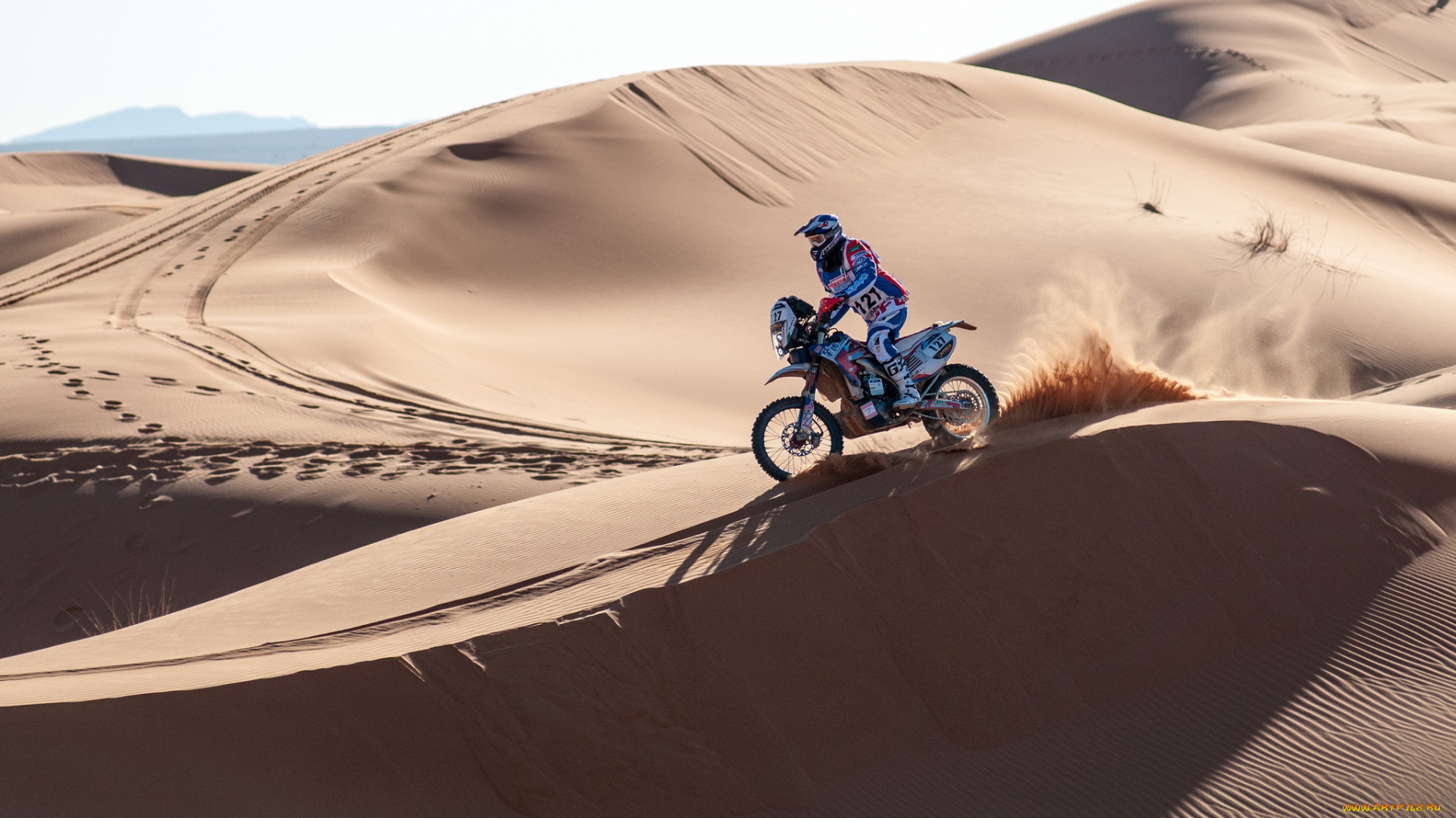 спорт, мотокросс, мотоцикл, гонка, пустыня