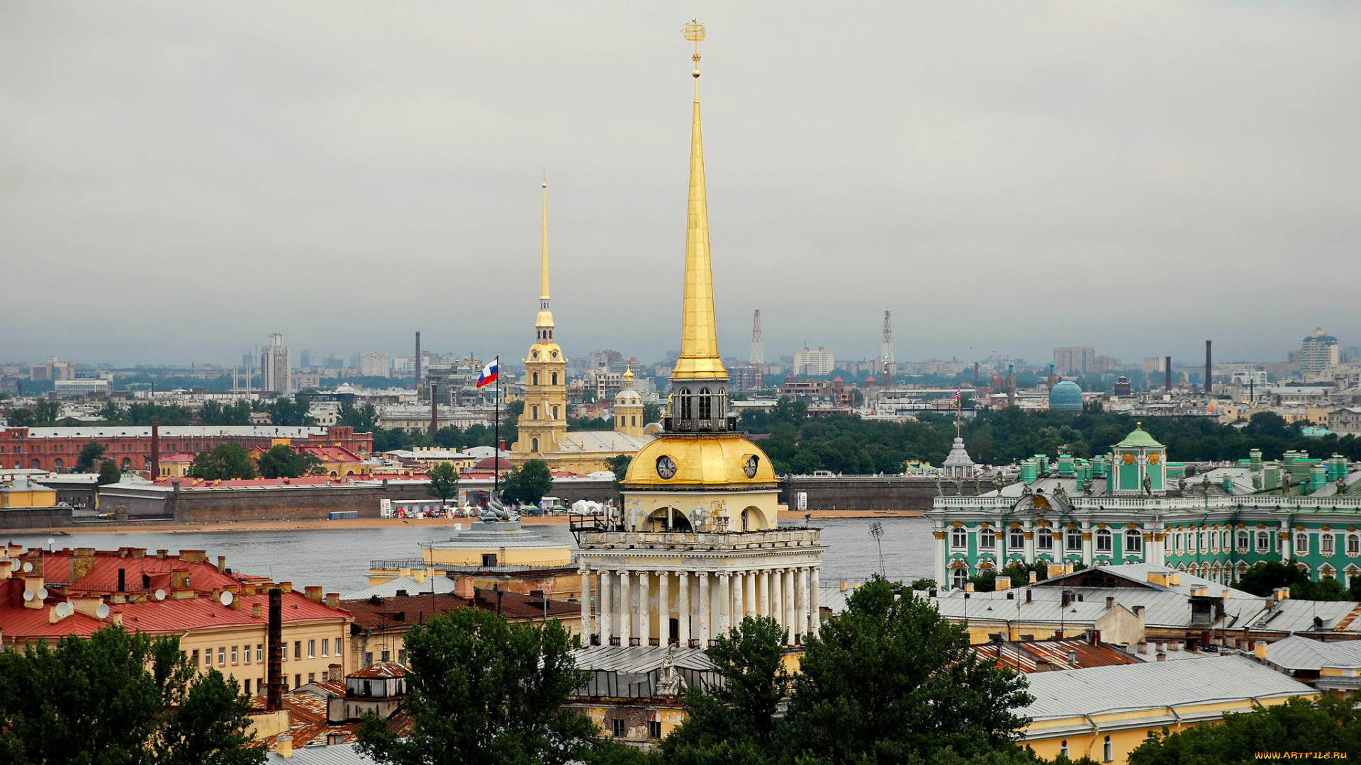 st, petersburg, -, russia, города, санкт-петербург, , петергоф, , россия, река, шпиль, крепость