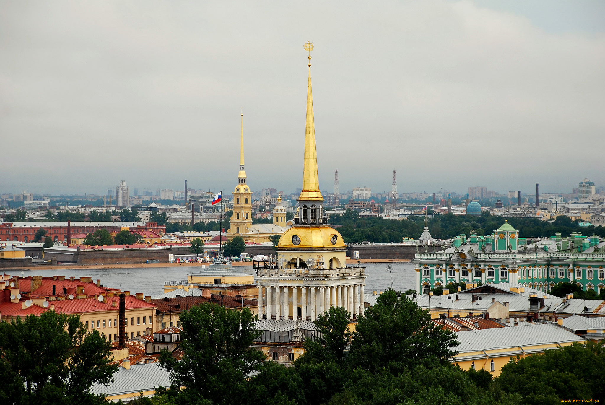 st, petersburg, -, russia, города, санкт-петербург, , петергоф, , россия, река, шпиль, крепость