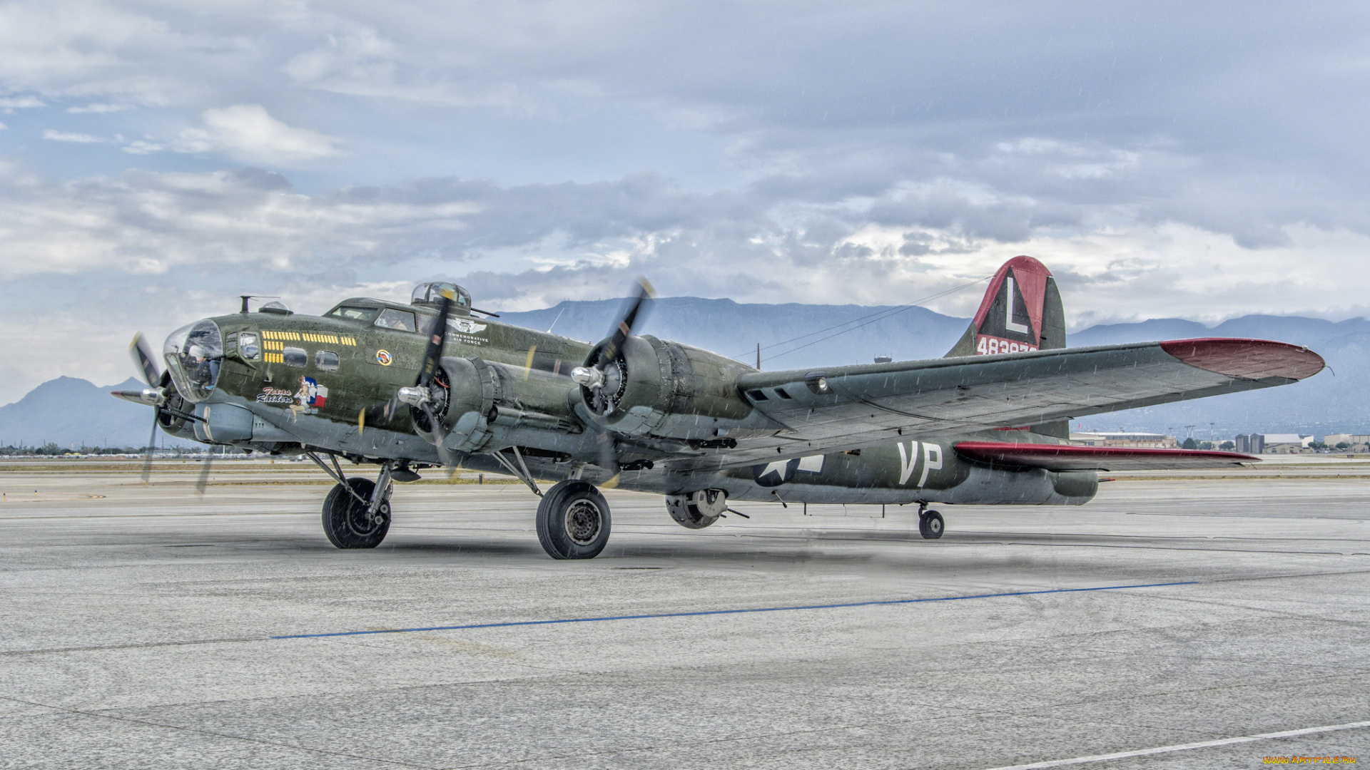 b-17g, “texas, raiders”, авиация, боевые, самолёты, бомбардировщик