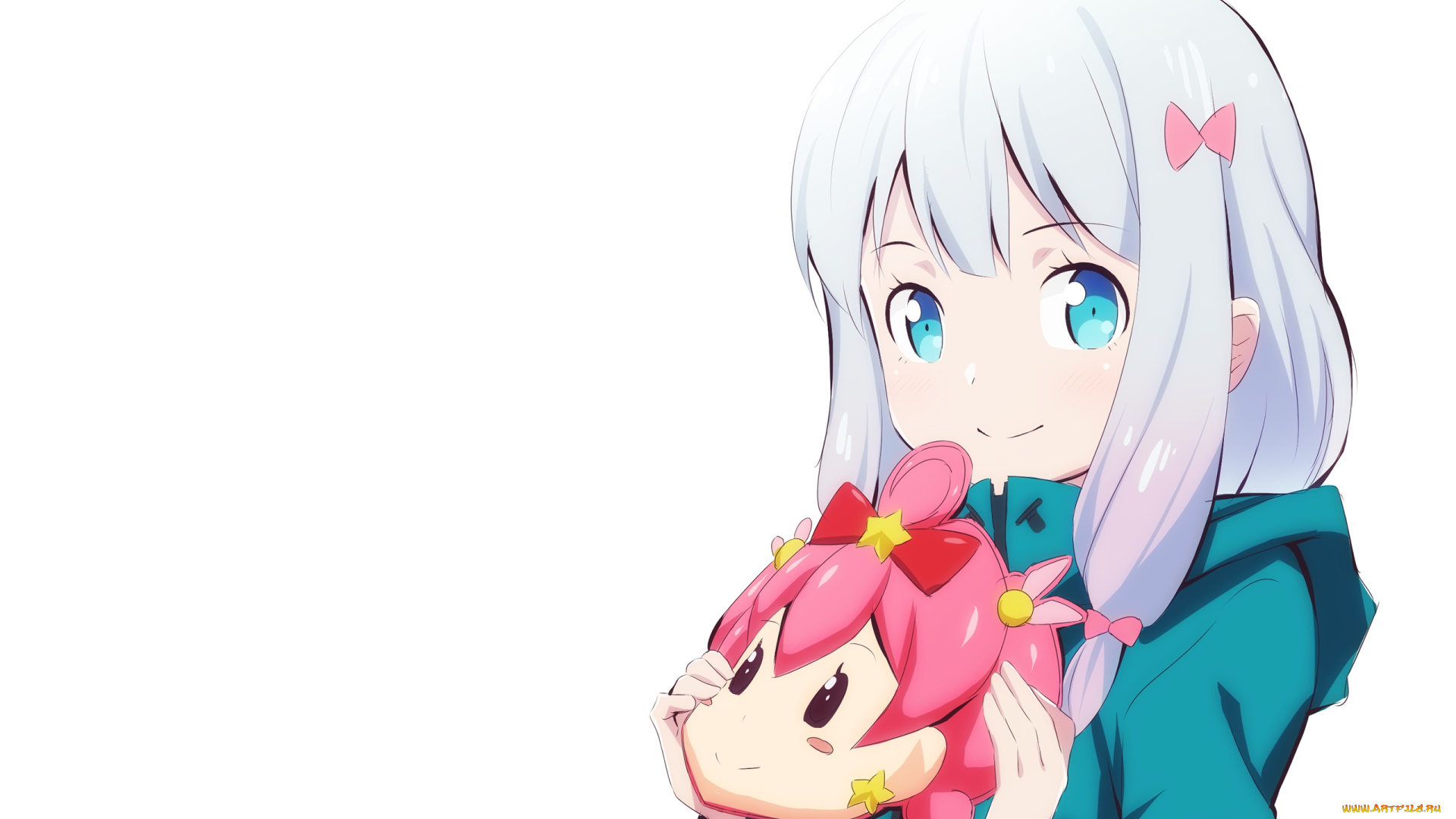 аниме, eromanga-sensei, девушка, взгляд, фон