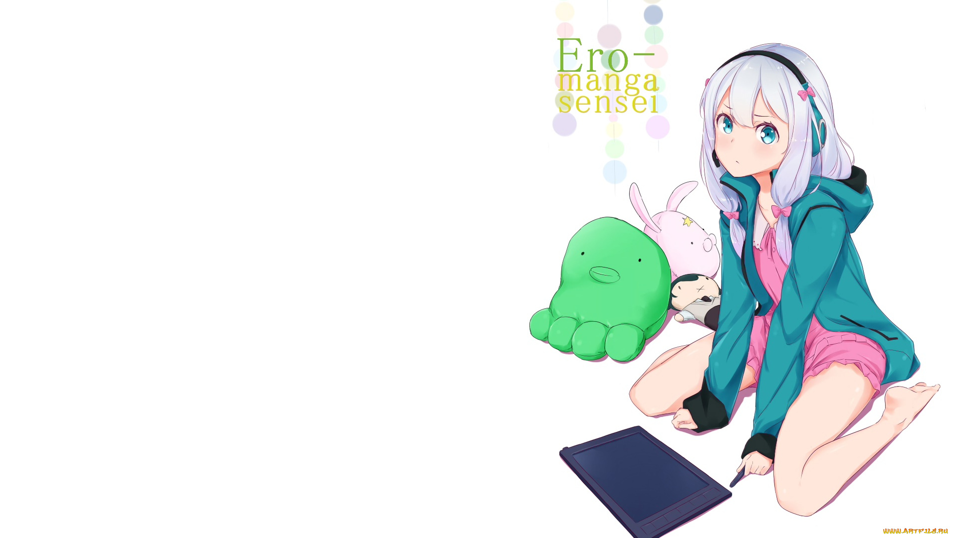 аниме, eromanga-sensei, фон, взгляд, девушка