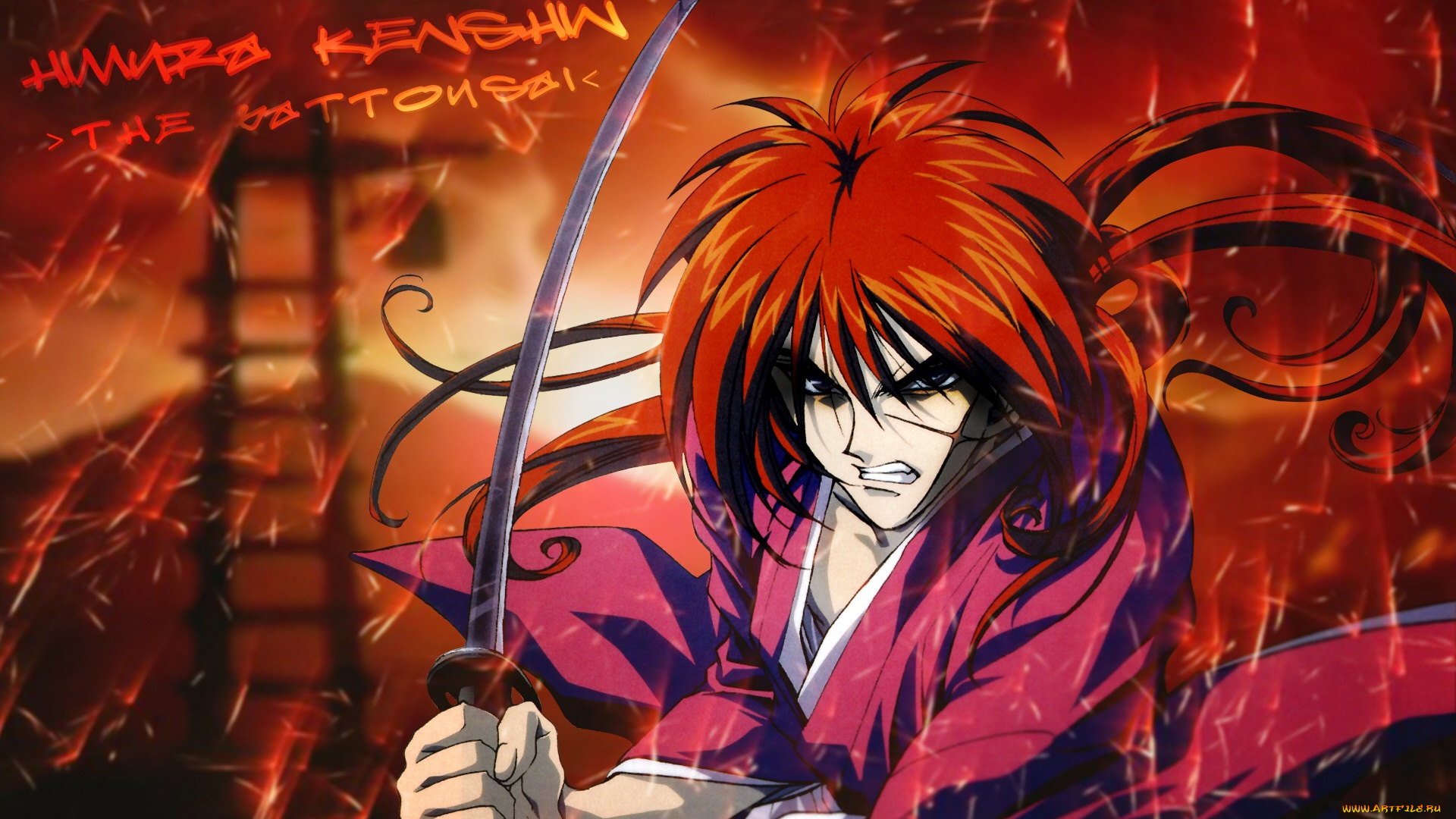 аниме, rurouni, kenshin, кенсин