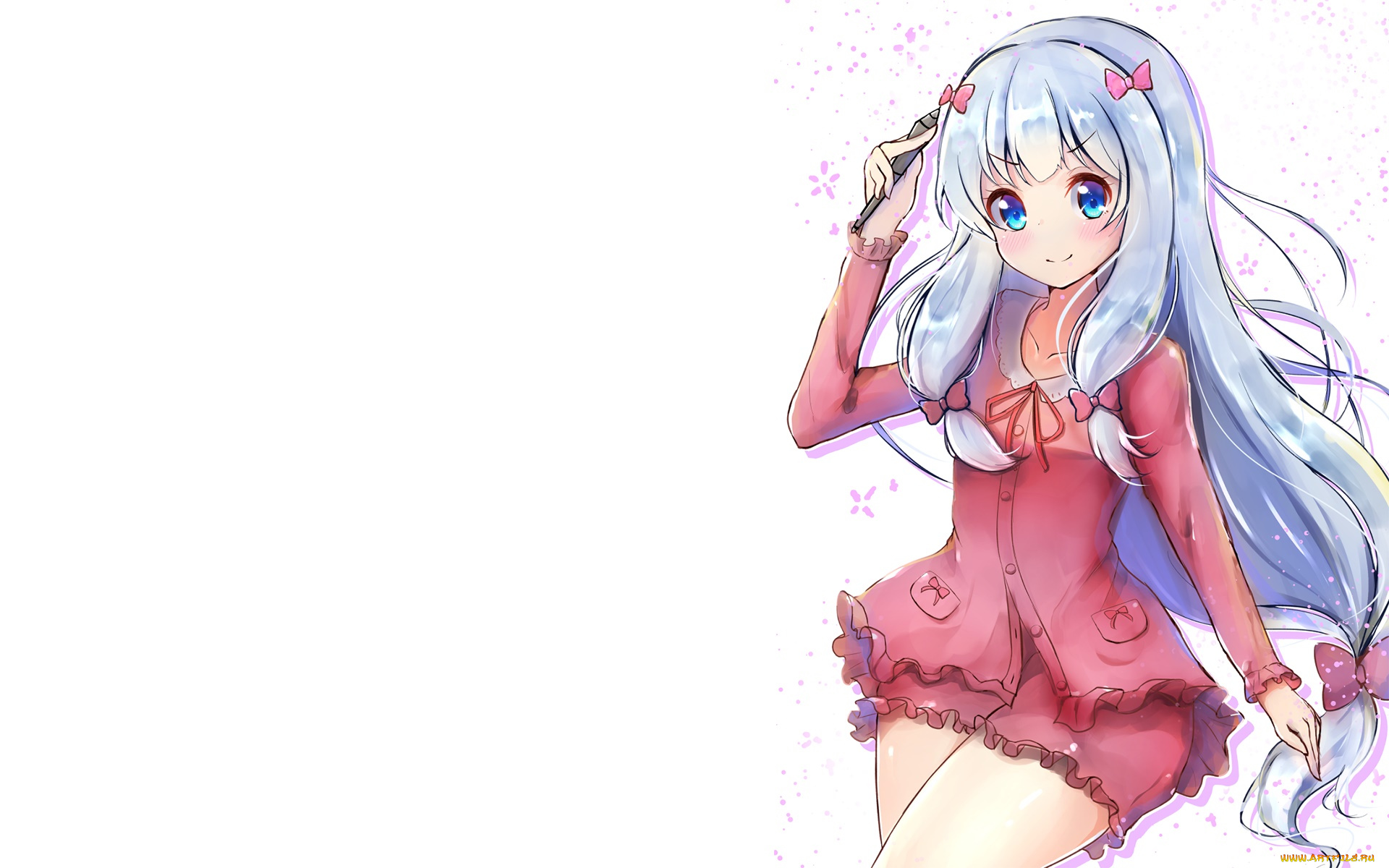 аниме, eromanga-sensei, фон, девушка, взгляд