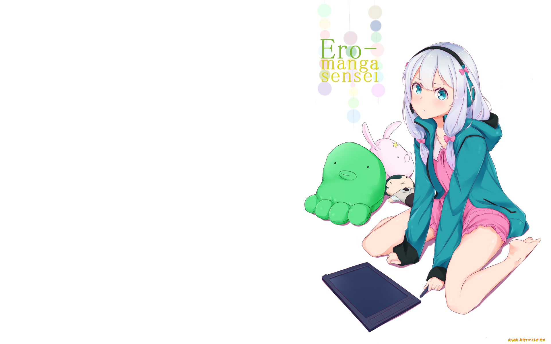 аниме, eromanga-sensei, фон, взгляд, девушка