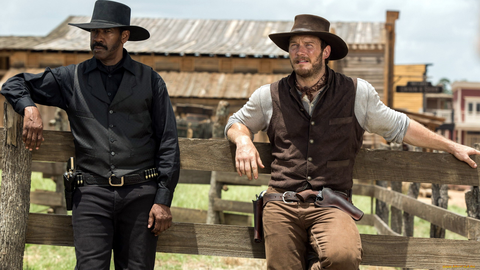 кино, фильмы, the, magnificent, seven, chris, pratt, denzel, washington