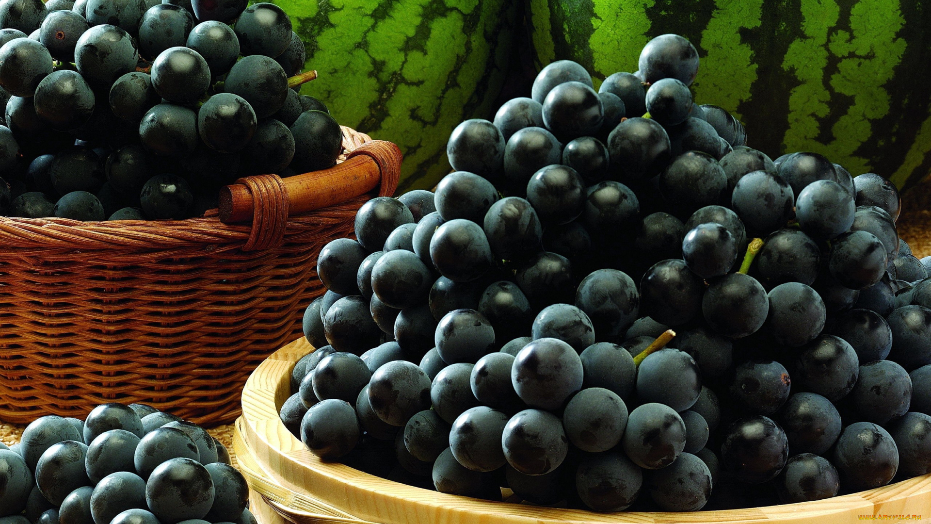 еда, виноград, ягоды, грозди