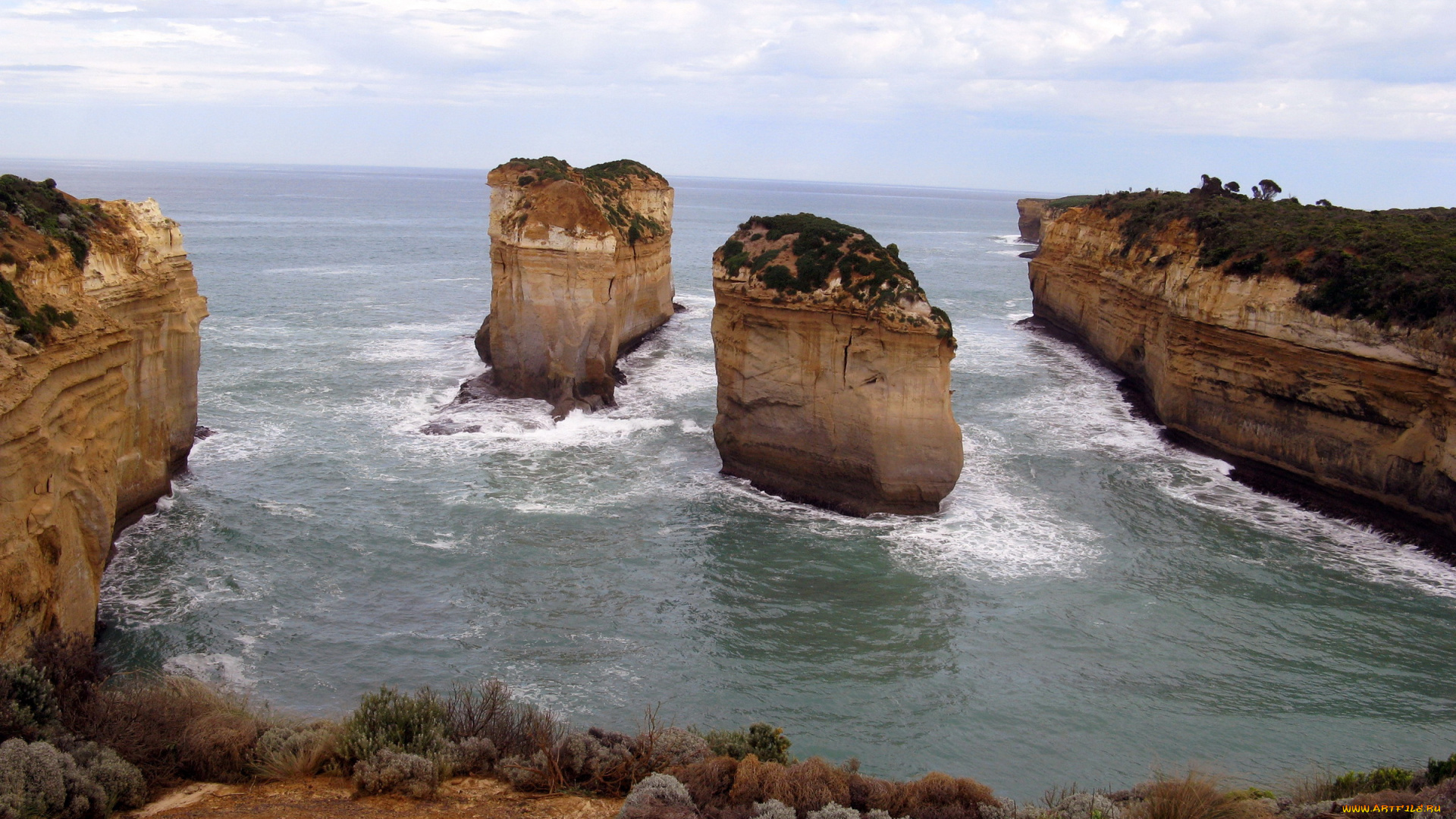 природа, побережье, port, campbell, ущелье, лох-ард, аustralia, national, park