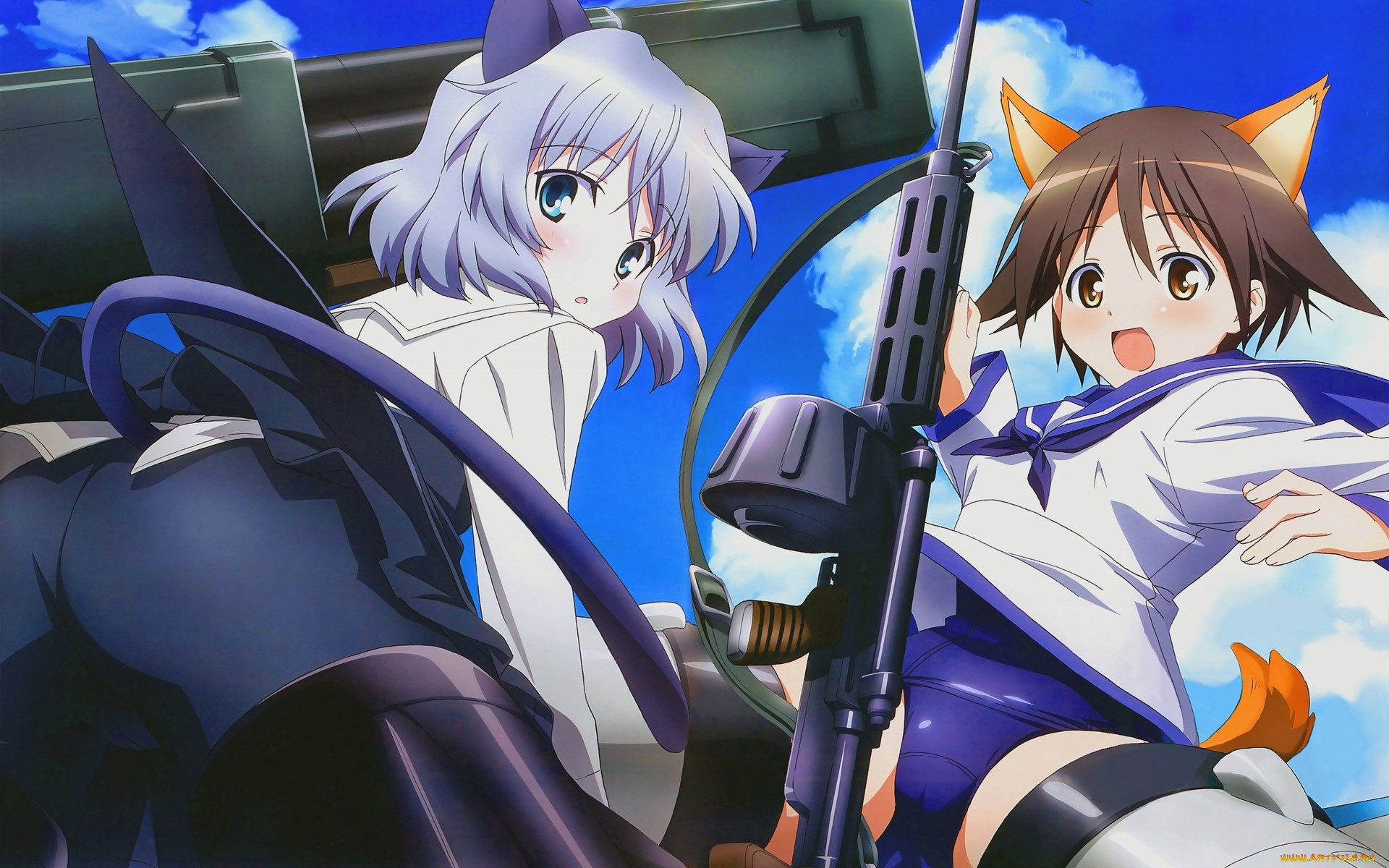 аниме, strike, witches