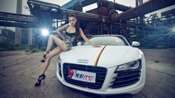 Картинка автомобили авто девушками азиатка автомобиль девушка
