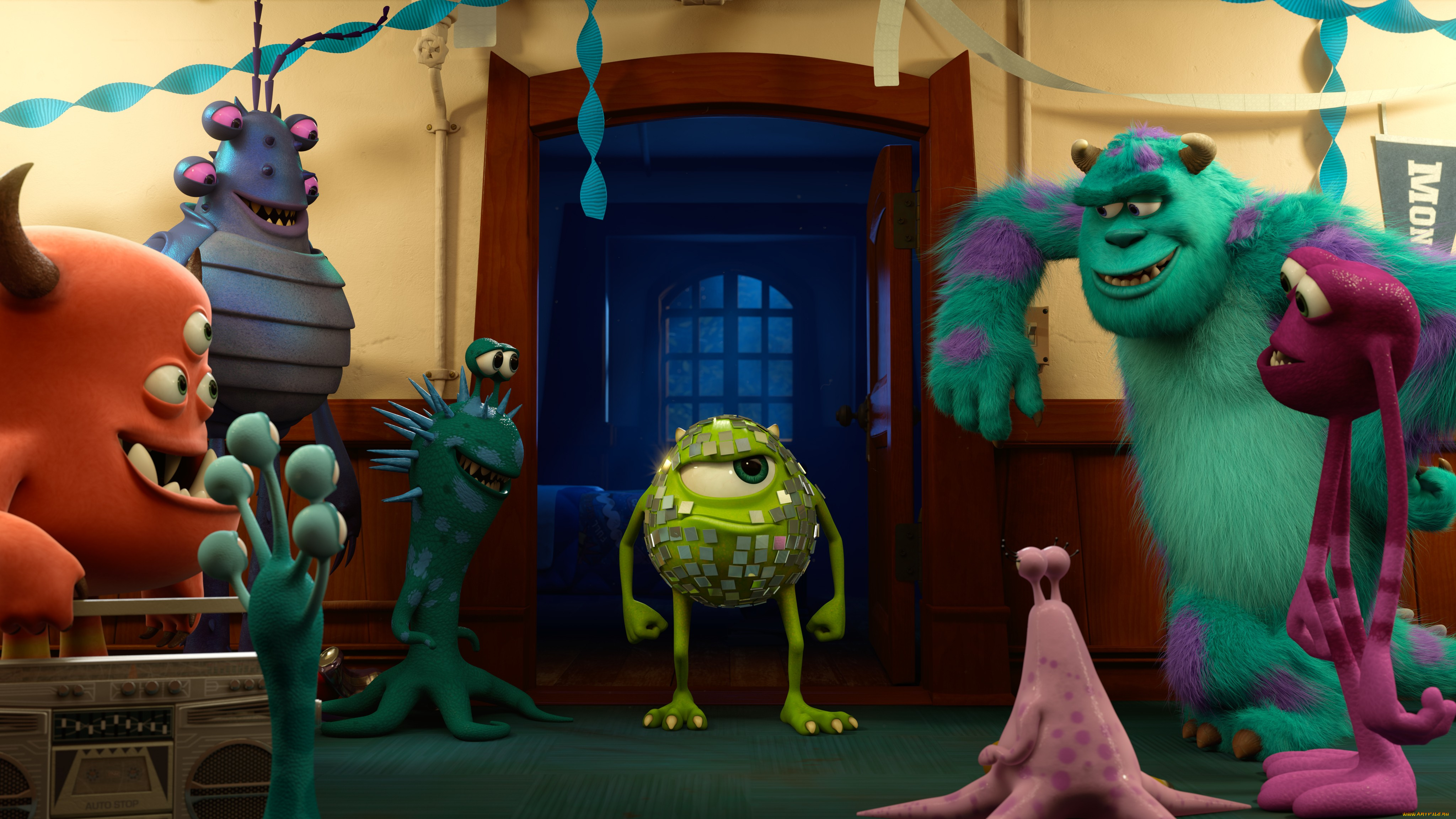 мультфильмы, monsters, university, монстры