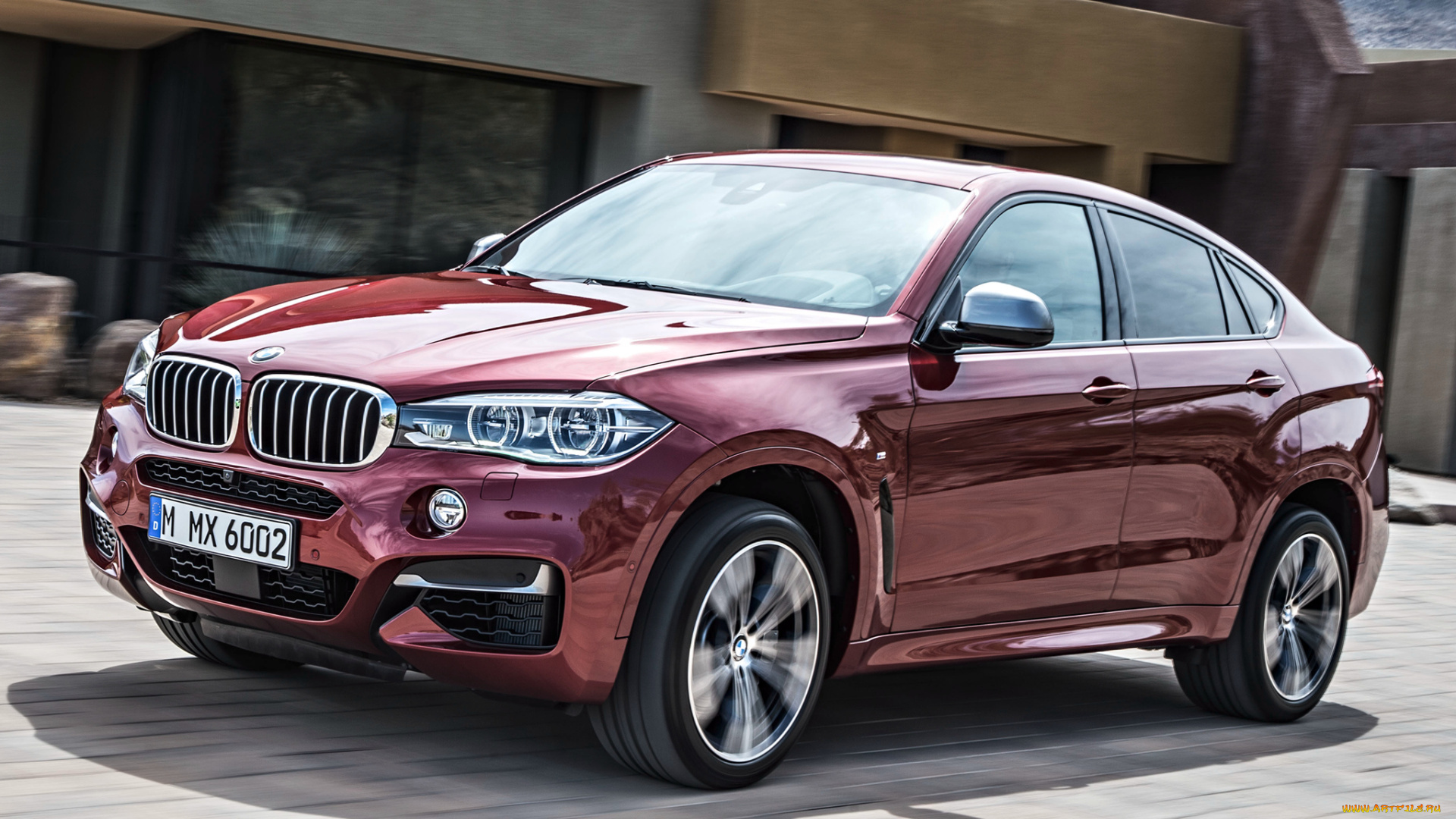 автомобили, bmw, x6, m50d, f16, 2014г, красный