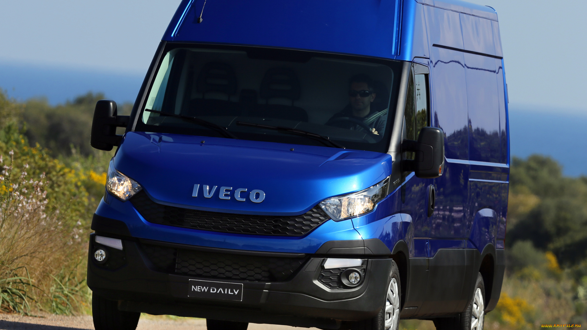 автомобили, iveco, daily, синий, 2014, van
