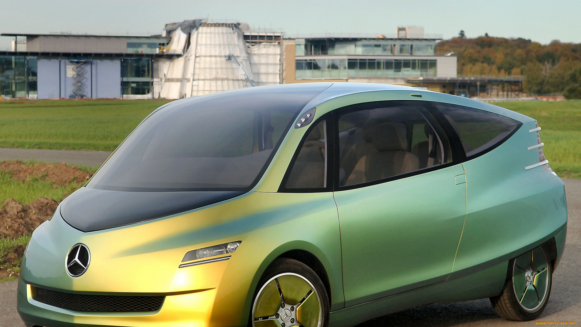 автомобили, mercedes-benz, зеленый, concept, bionic