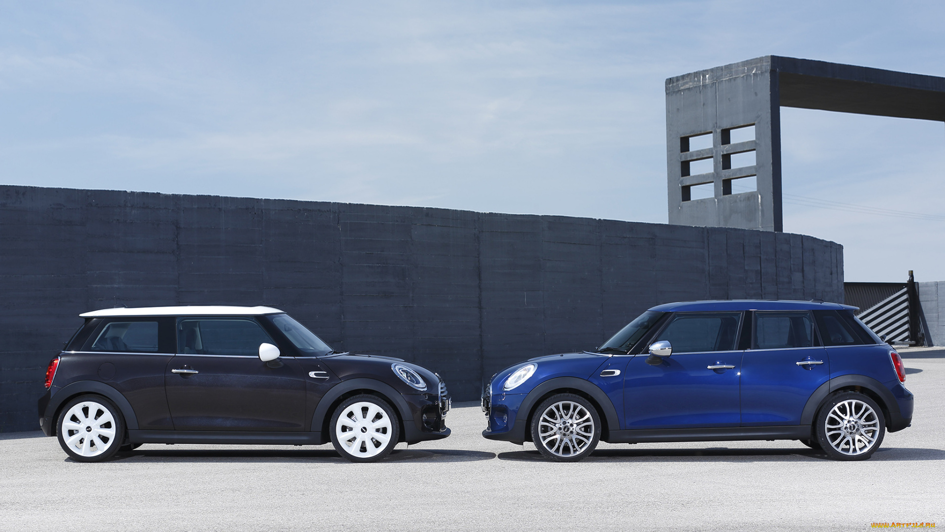 автомобили, mini, f56, голубой, 2014г, cooper, d