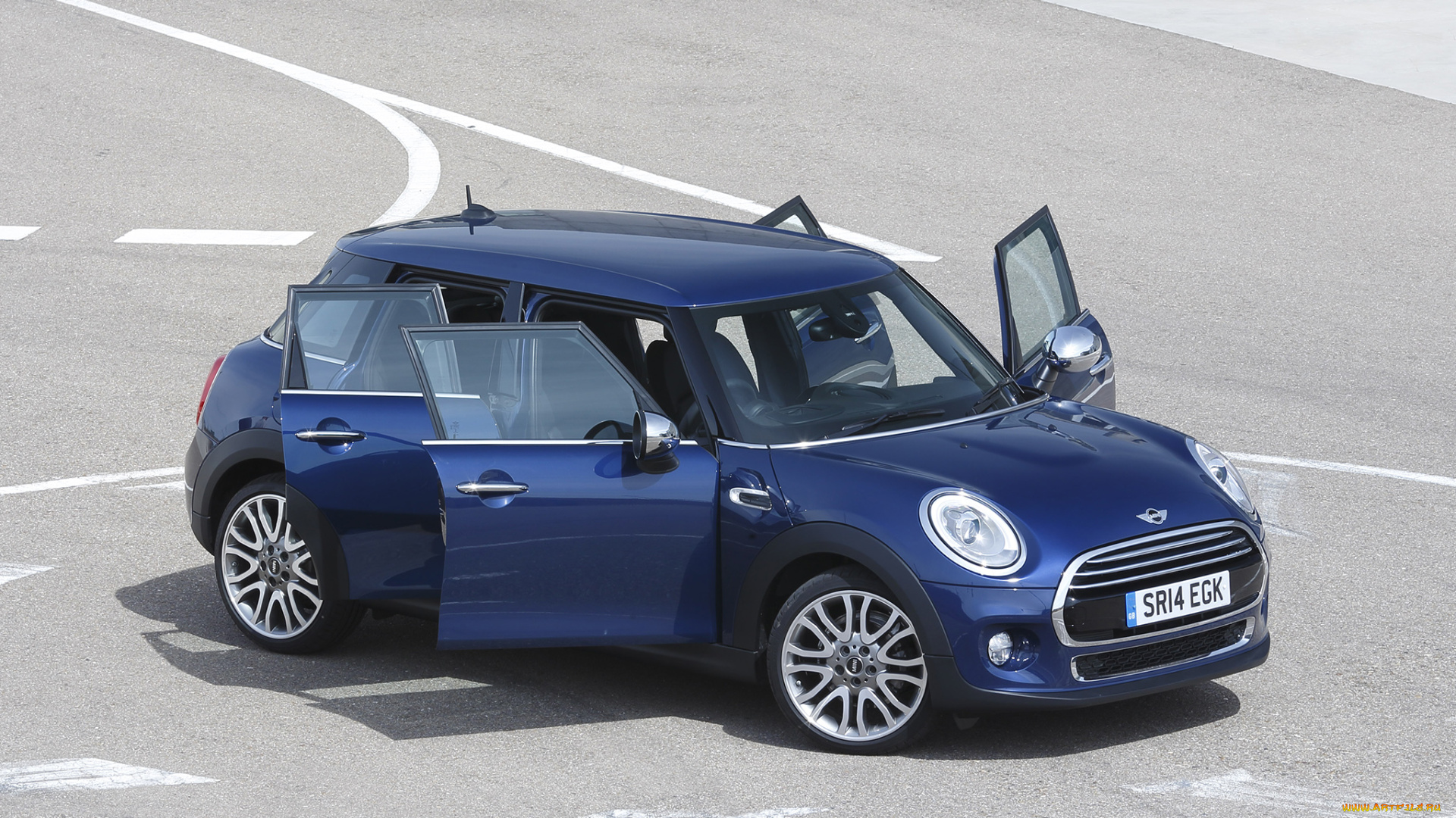 автомобили, mini, голубой, 2014г, uk-spec, 5-door, cooper, d