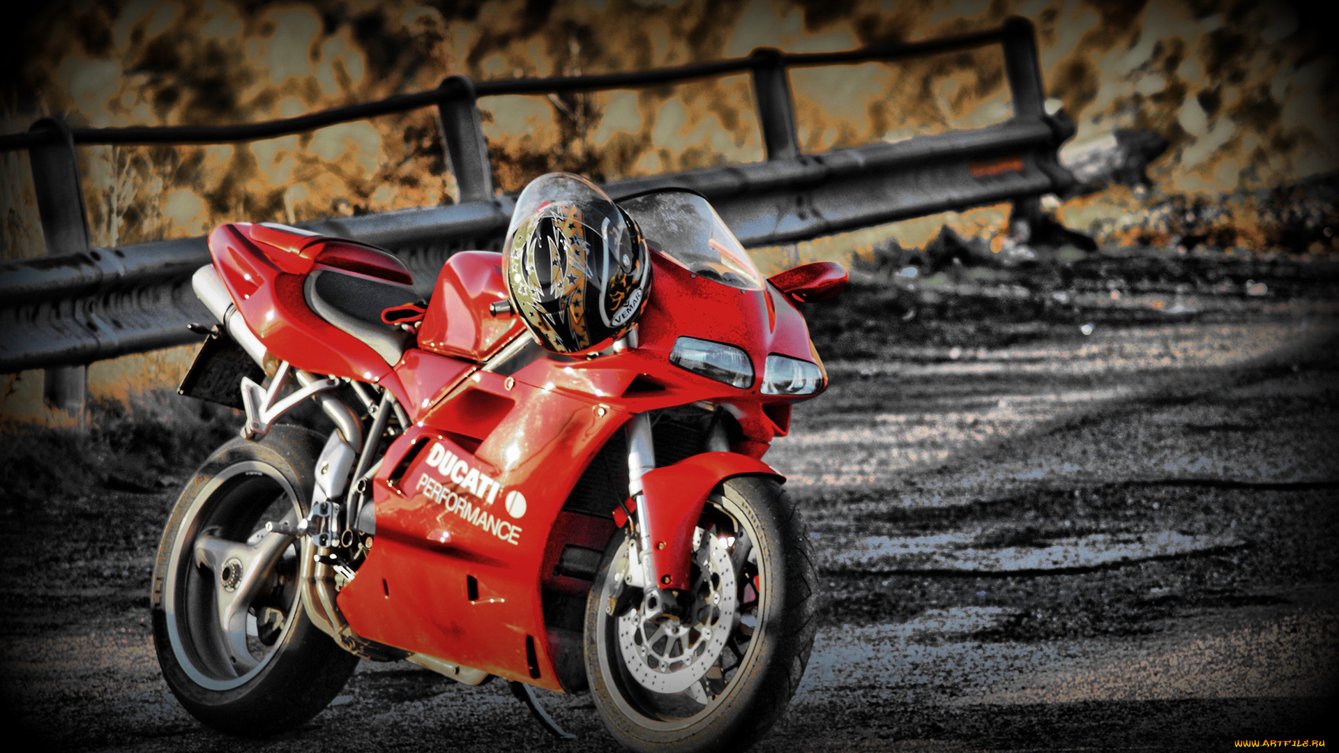 мотоциклы, ducati, helmet, bike, red, 748