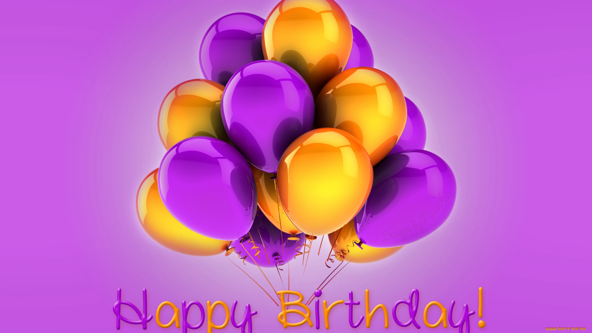 праздничные, день, рождения, happy, birthday, воздушные, шары, balloons, colorful