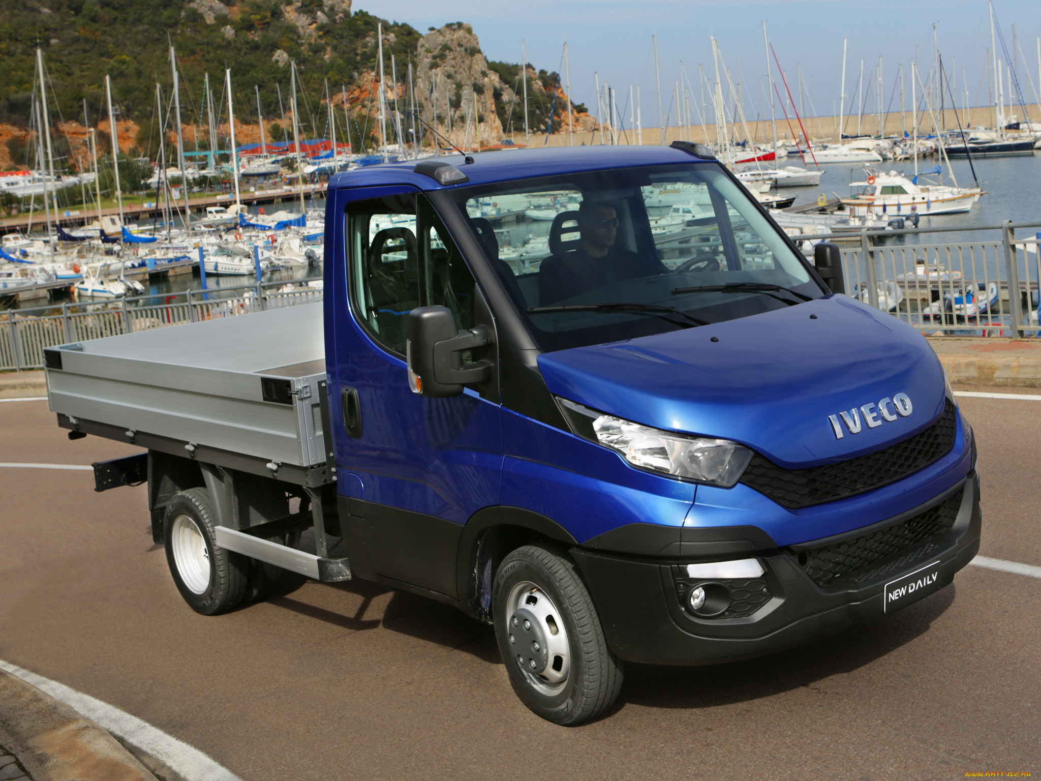 автомобили, iveco, chassis, daily, 35, синий, 2014г, cab