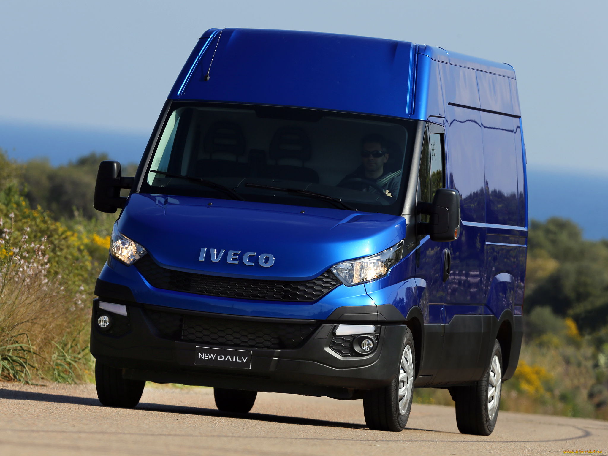 автомобили, iveco, daily, синий, 2014, van