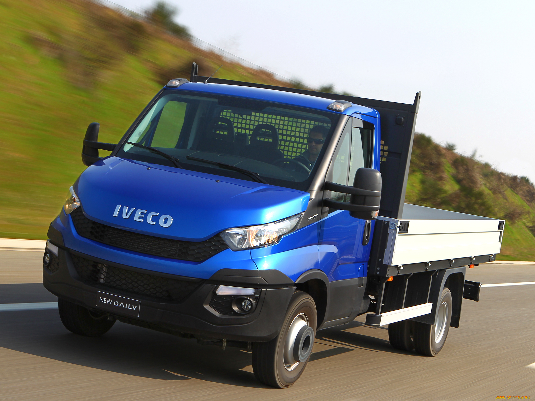 автомобили, iveco, синий, 2014г, cab, chassis, daily, 35