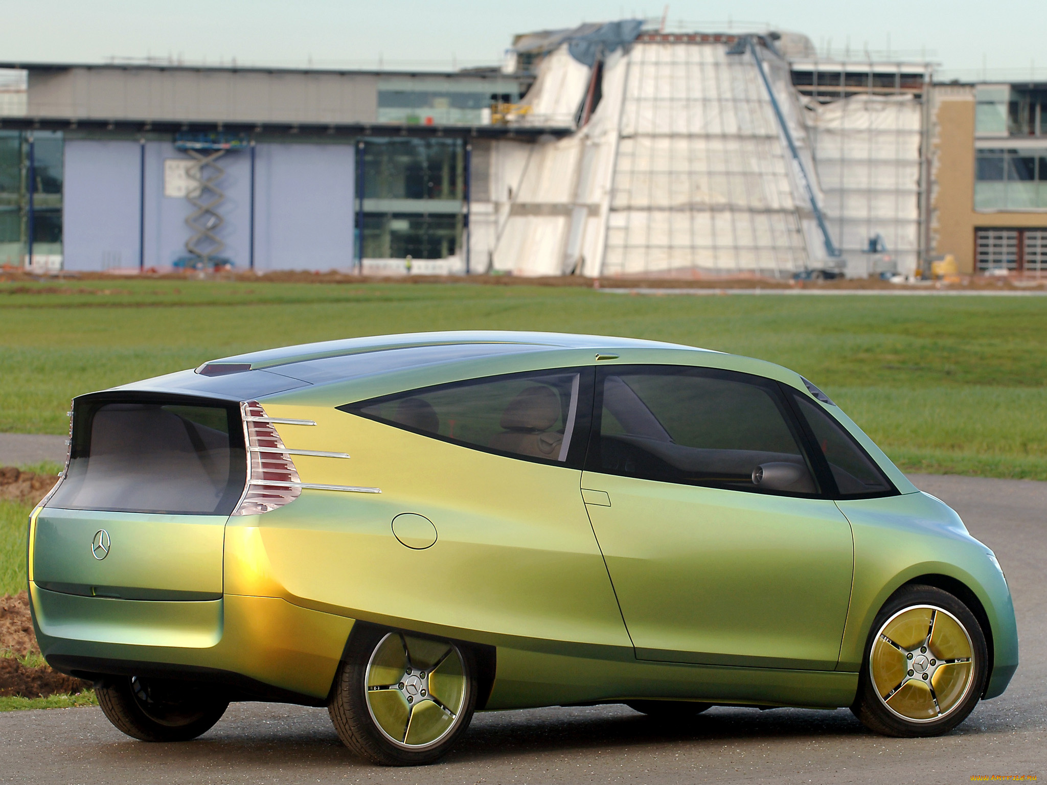 автомобили, mercedes-benz, bionic, зеленый, concept