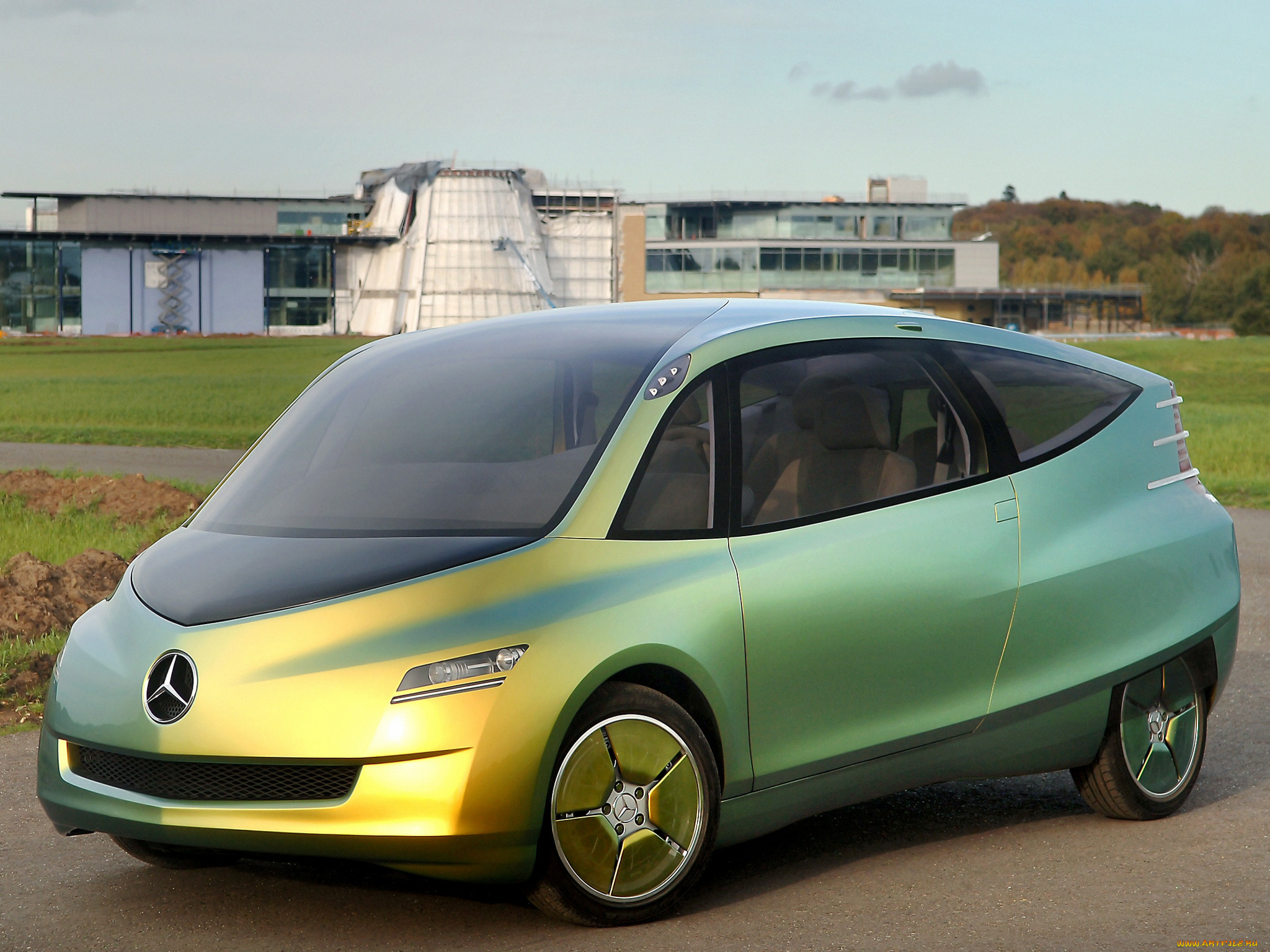автомобили, mercedes-benz, зеленый, concept, bionic