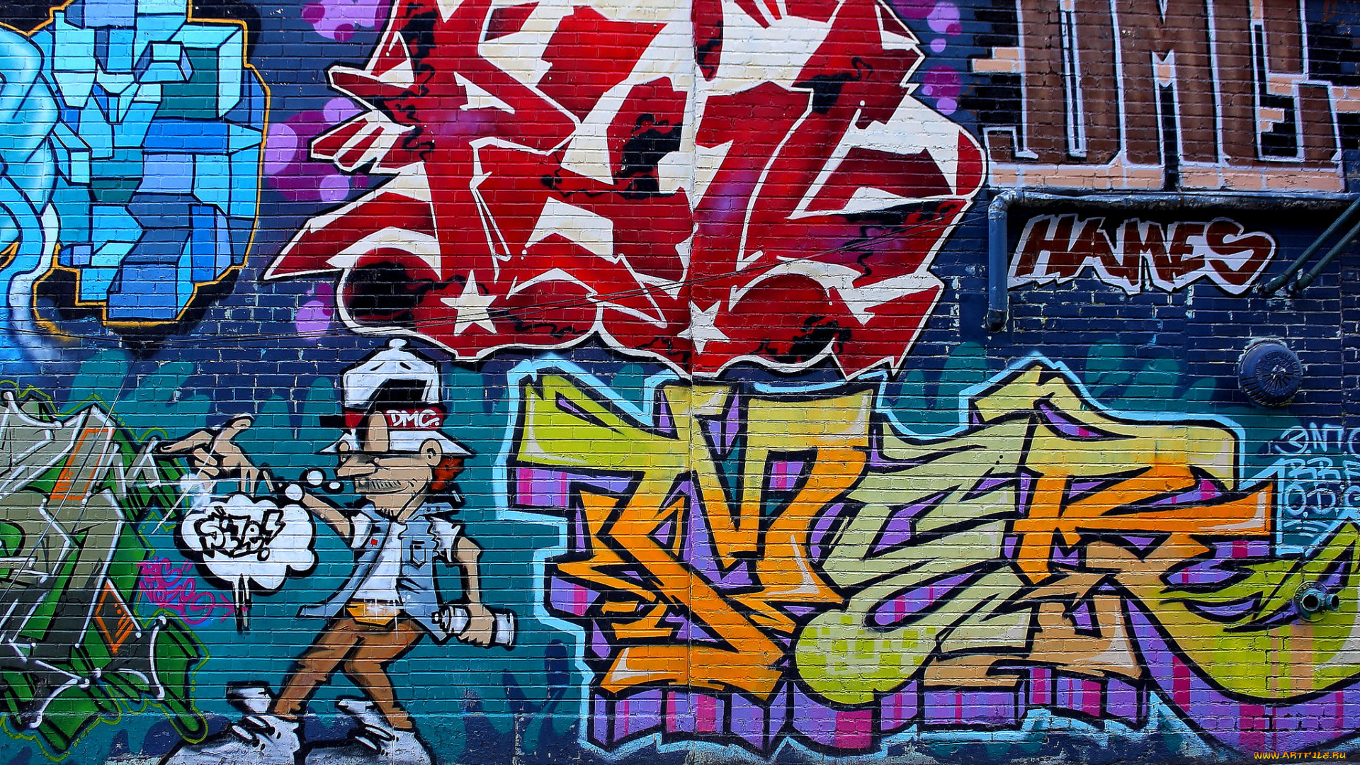 разное, граффити, улица, город