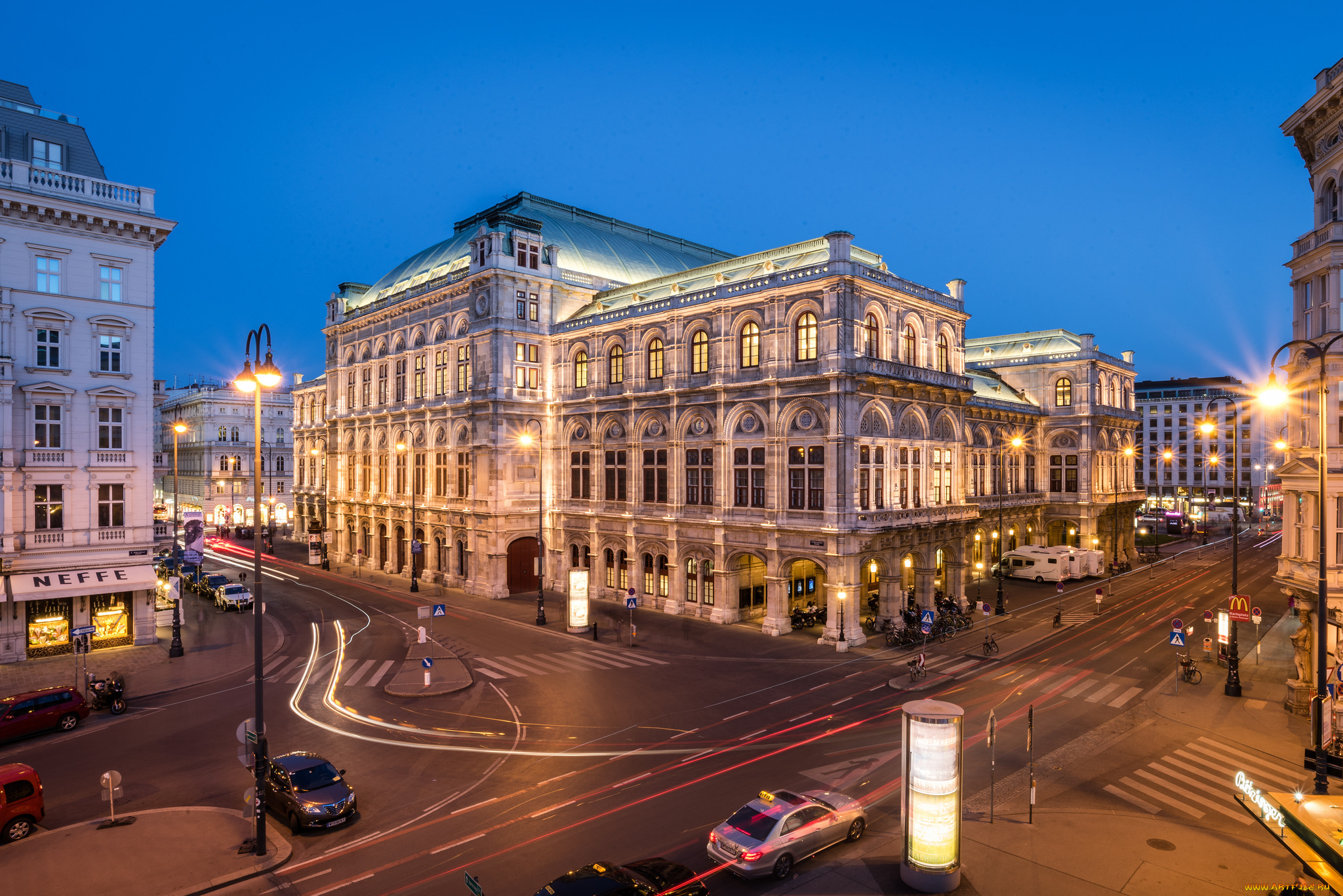 vienna, state, opera, города, вена, , австрия, опера, площадь