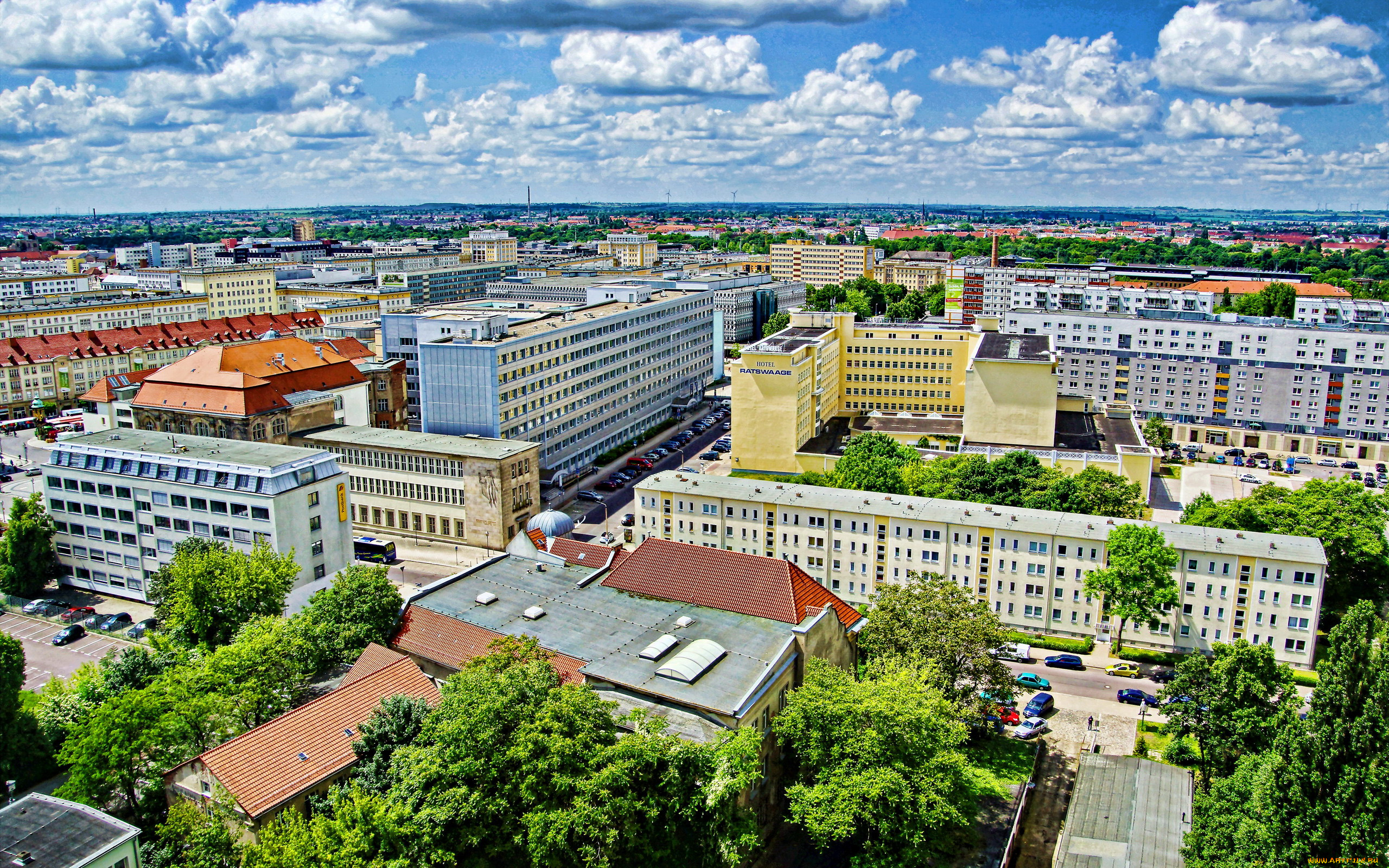 magdeburg, germany, города, -, панорамы