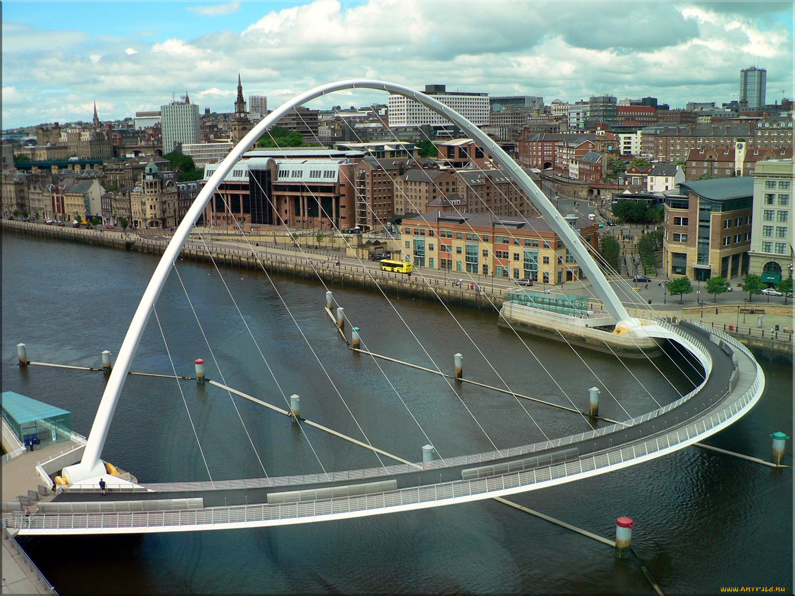 millennium, bridge, newcastle, uк, города, мосты