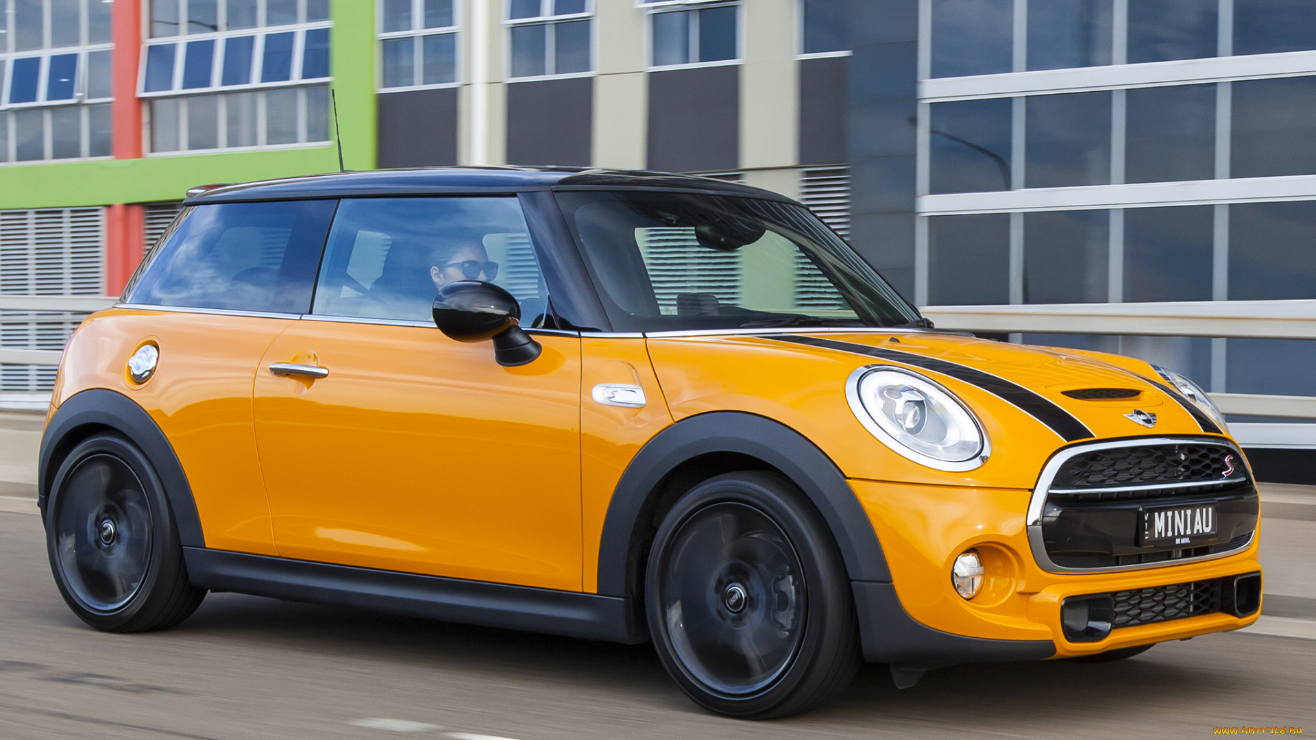 автомобили, mini, f56, желтый, 2014г, au-spec, s, cooper