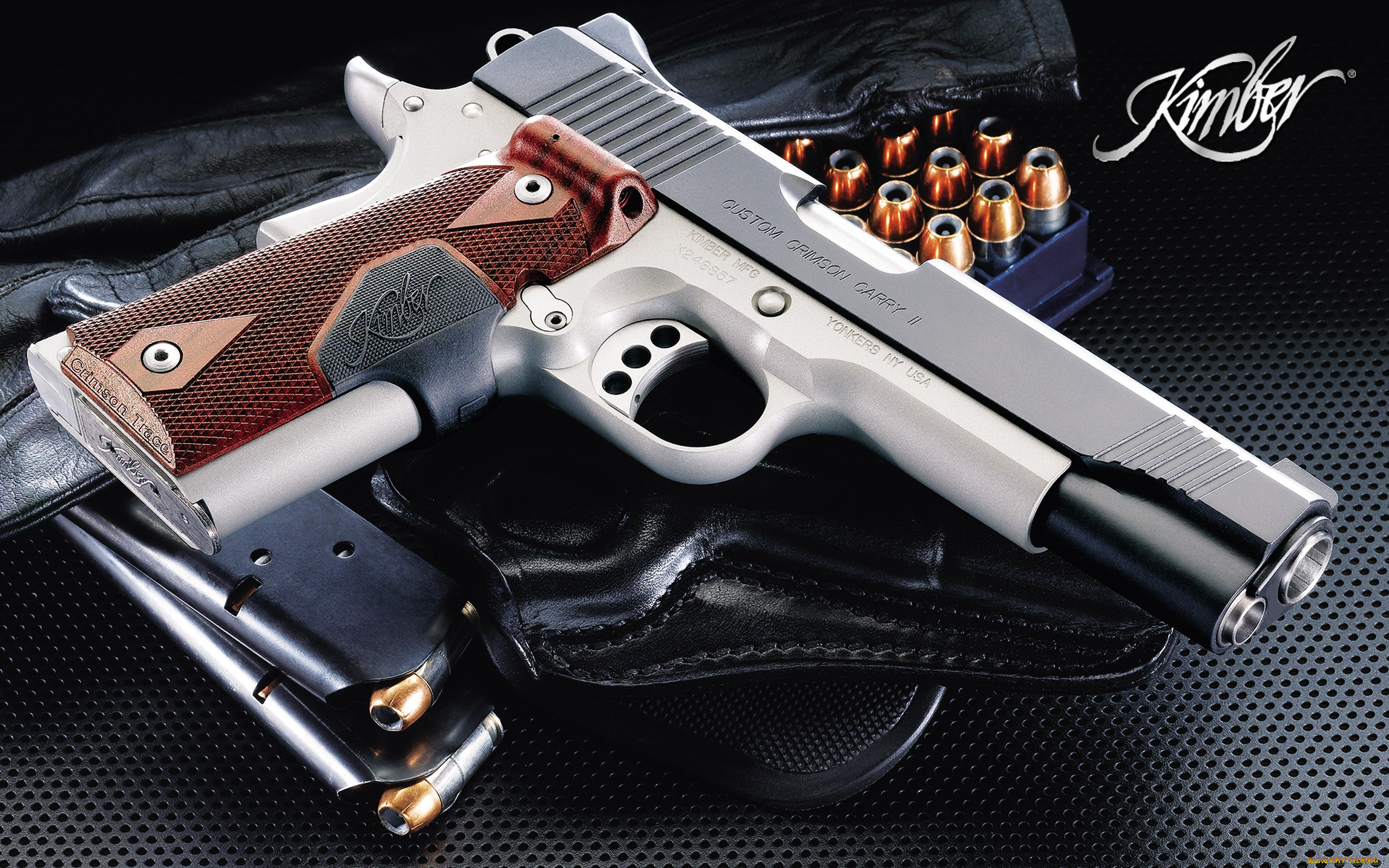 kimber, custom, carry, , 45, pistol, оружие, пистолеты, патроны, пистолет