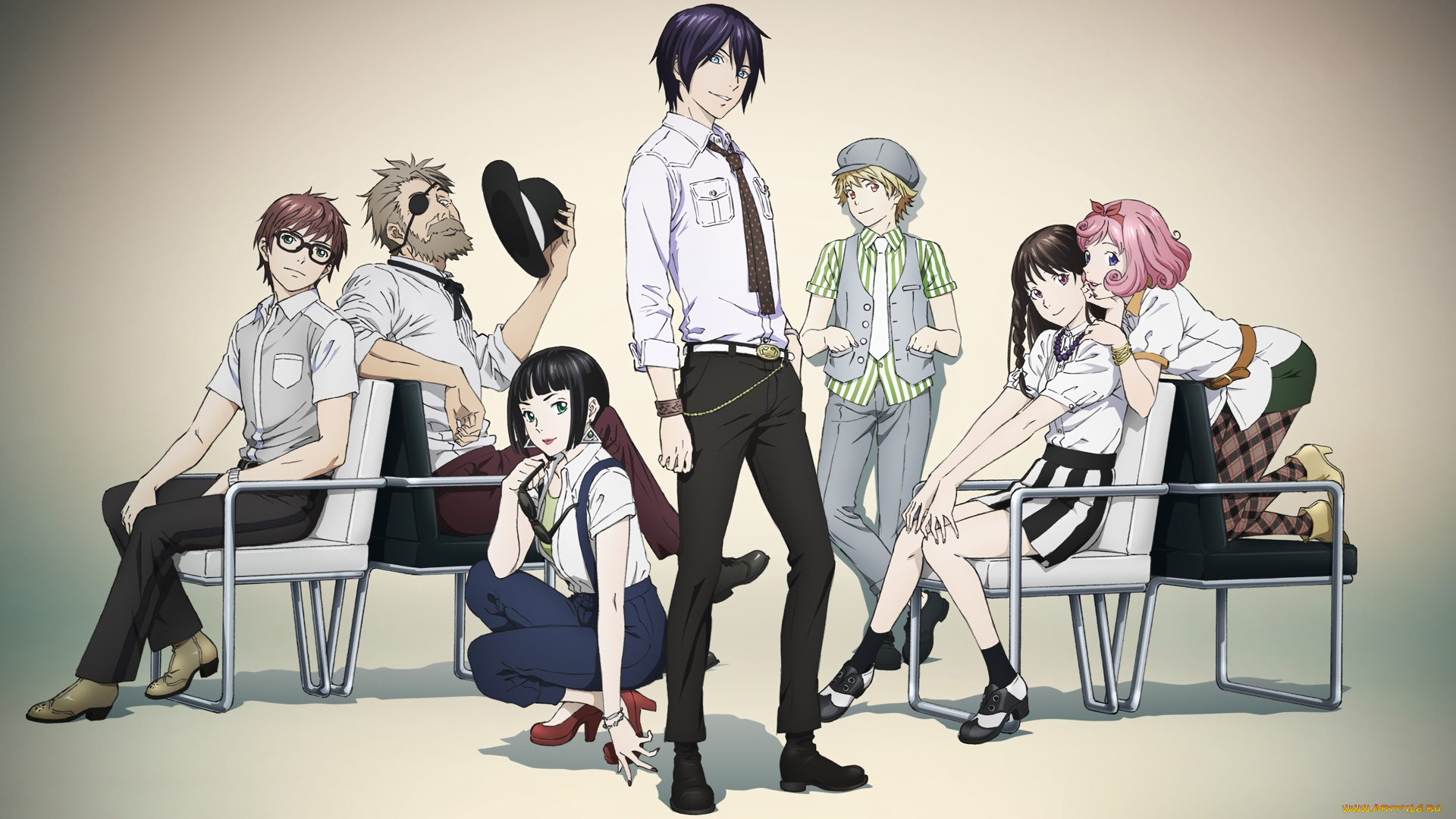 аниме, noragami, персонажи