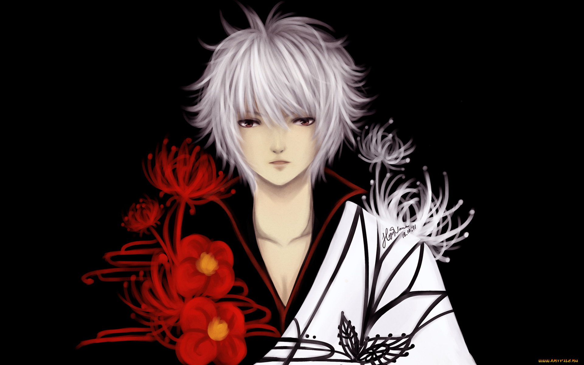 аниме, gintama, парень, gintoki, sakata