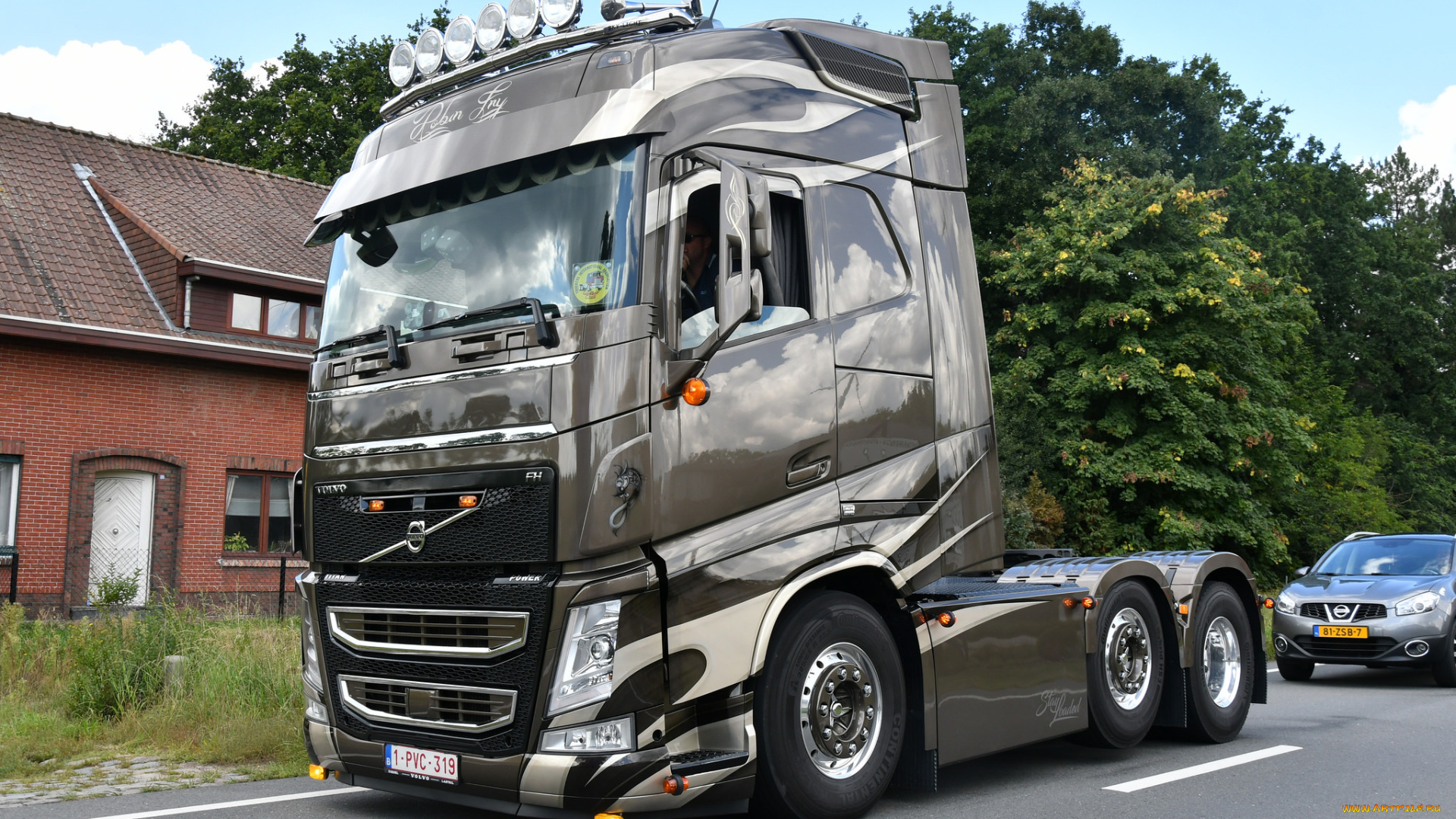 автомобили, volvo, trucks, , выставка, улица, тягач, седельный, грузовик